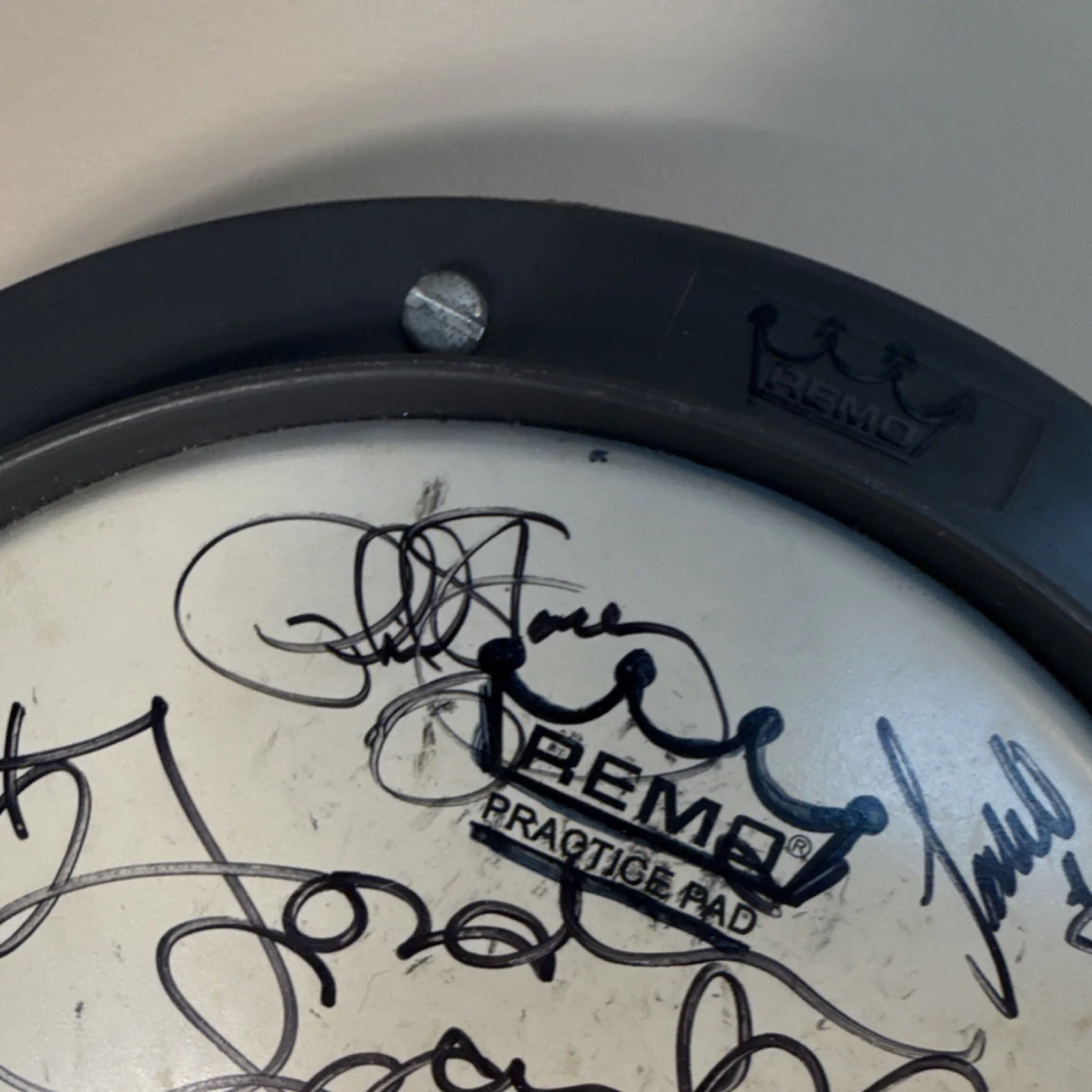 Remo Practice Pad Signed by American Idol 2007 Tour Original Music Memorabilia, изображение 3