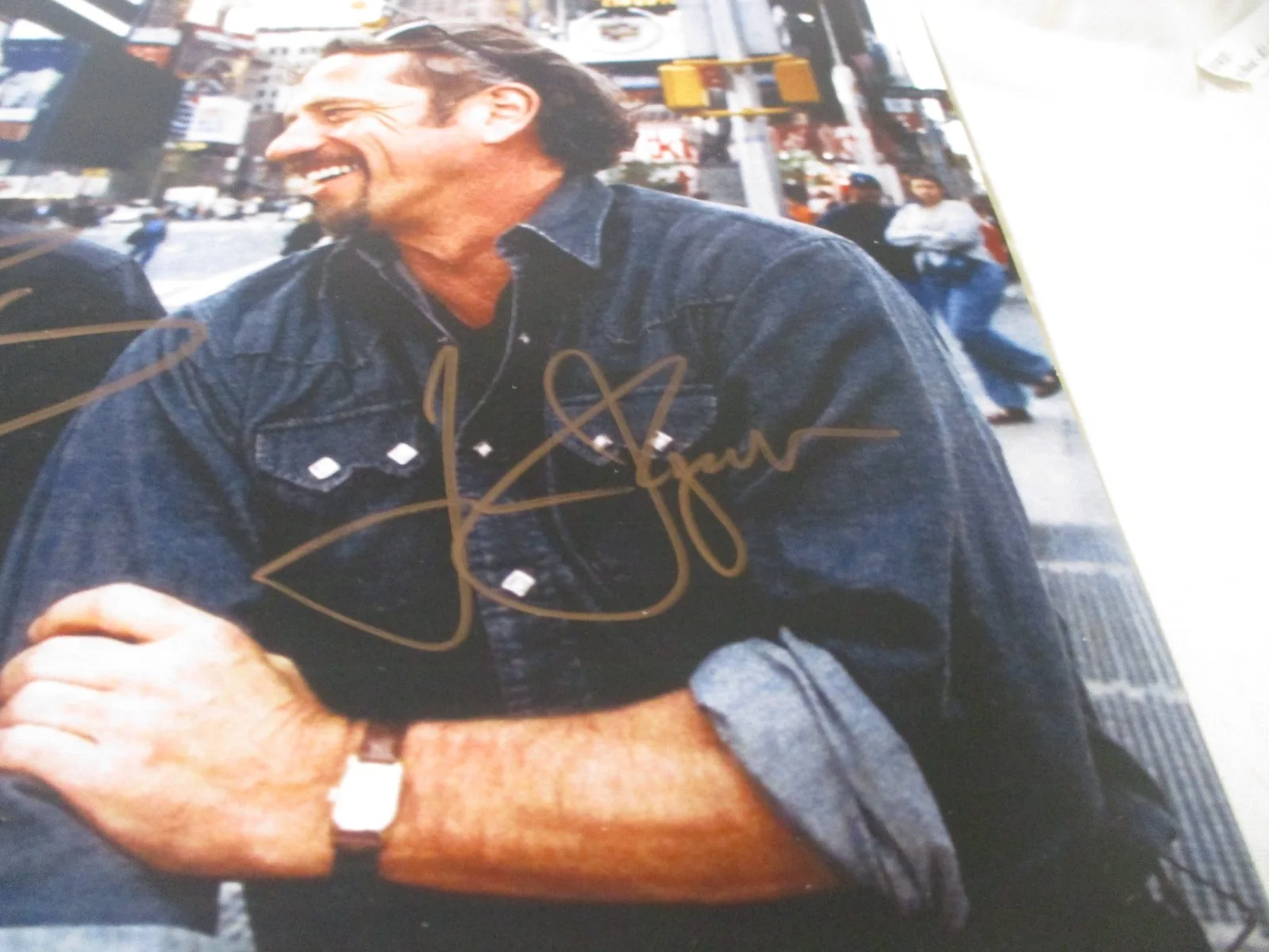 JOHN SCHNEIDER & TOM WOPAT AUTOGRAPHED PHOTO WITH COA LETTER FROM WOPAT WEBCREW, image 3