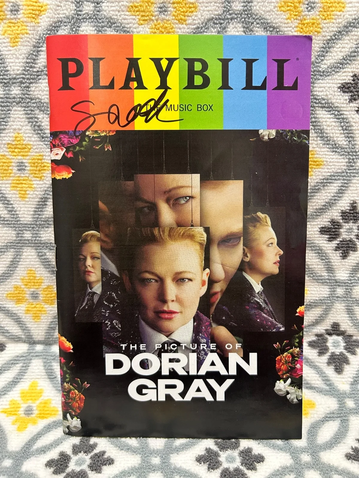 Sarah Snook — Sarah Snook signed The Picture of Dorian Gray Signed Broadway Pride Playbill