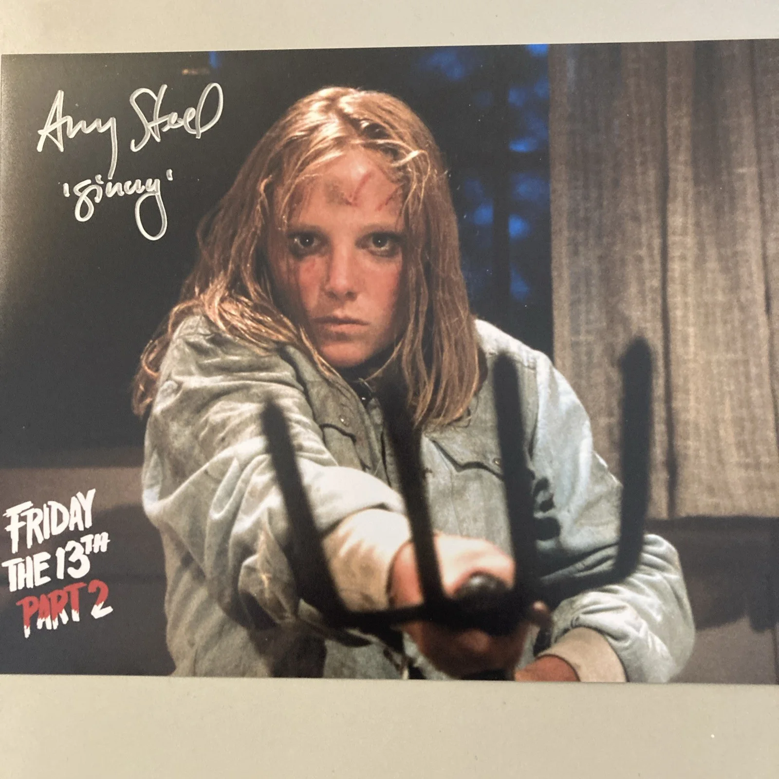Amy Steel added Ginny Friday the 13th Rare Signed Part 2- 8x10 Glossy W/COA/WOW, изображение 2