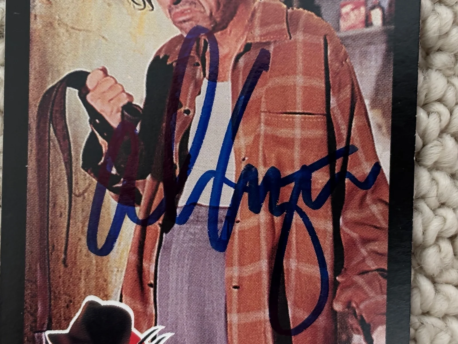 Alice Cooper – Signed (2 ½” x 3 ½”) Trading Card for the movie Freddy’s Dead, изображение 4