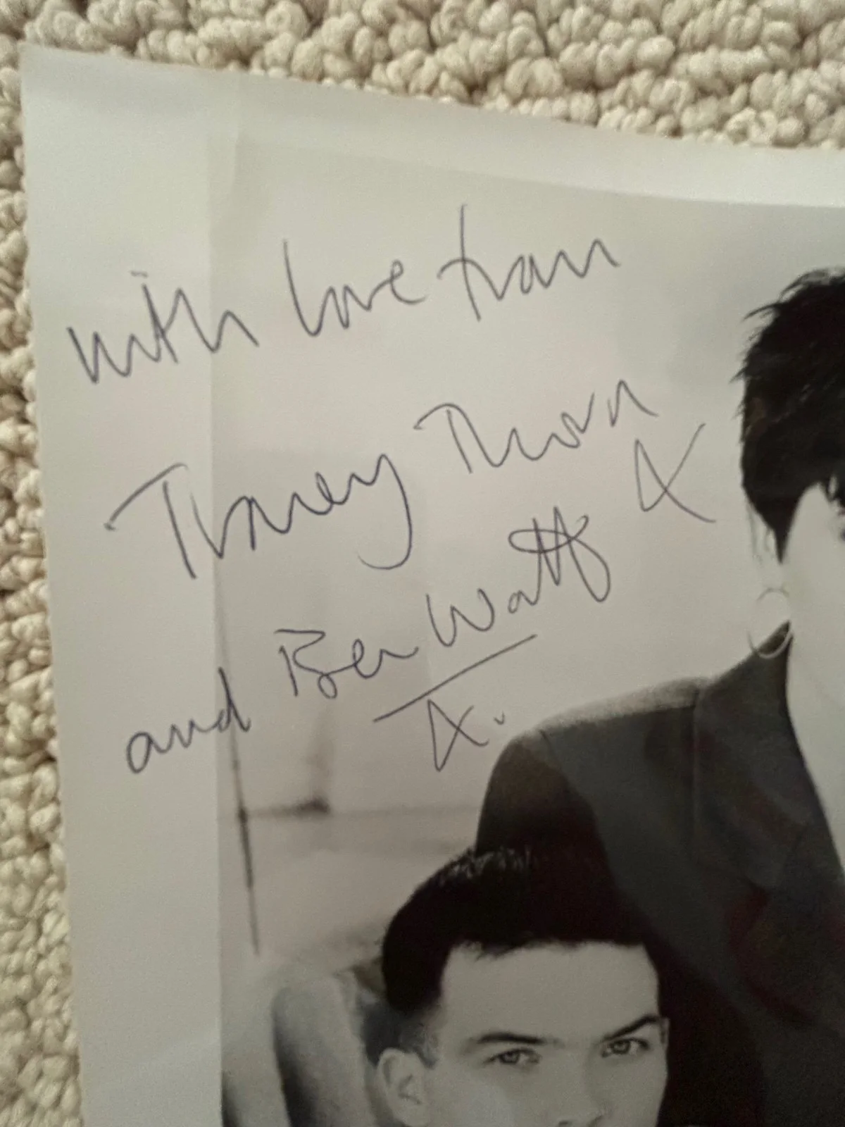 Everything But The Girl – Signed (8” x 10”) black and white photo, image 2