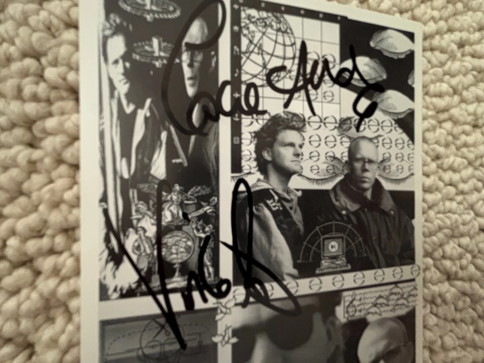 Erasure – Signed (4” x 6”) black and white photo, image 2