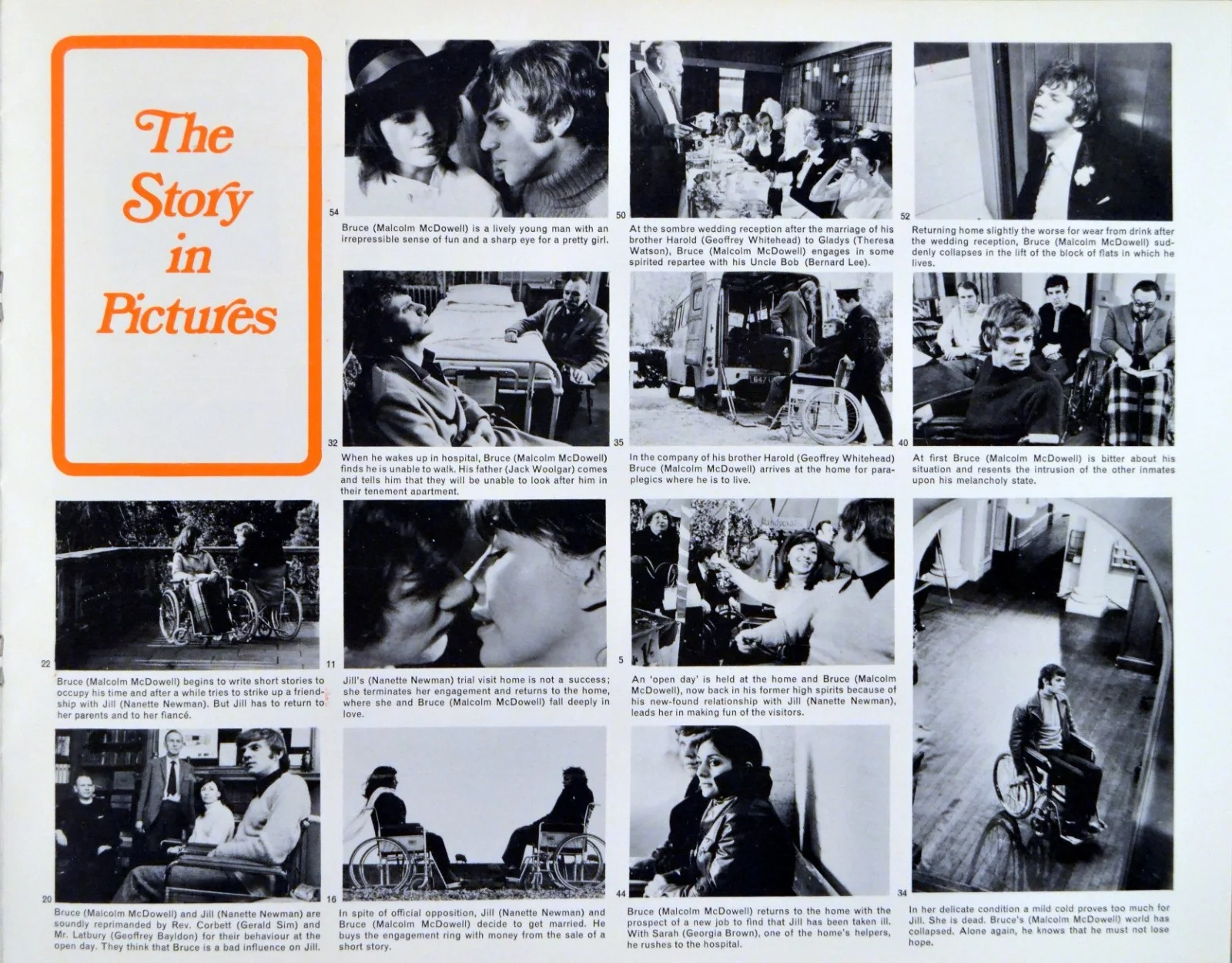 RAGING MOON 1970 Malcolm McDowell, Nanette Newman PUTZU UK PRESSBOOK, изображение 2