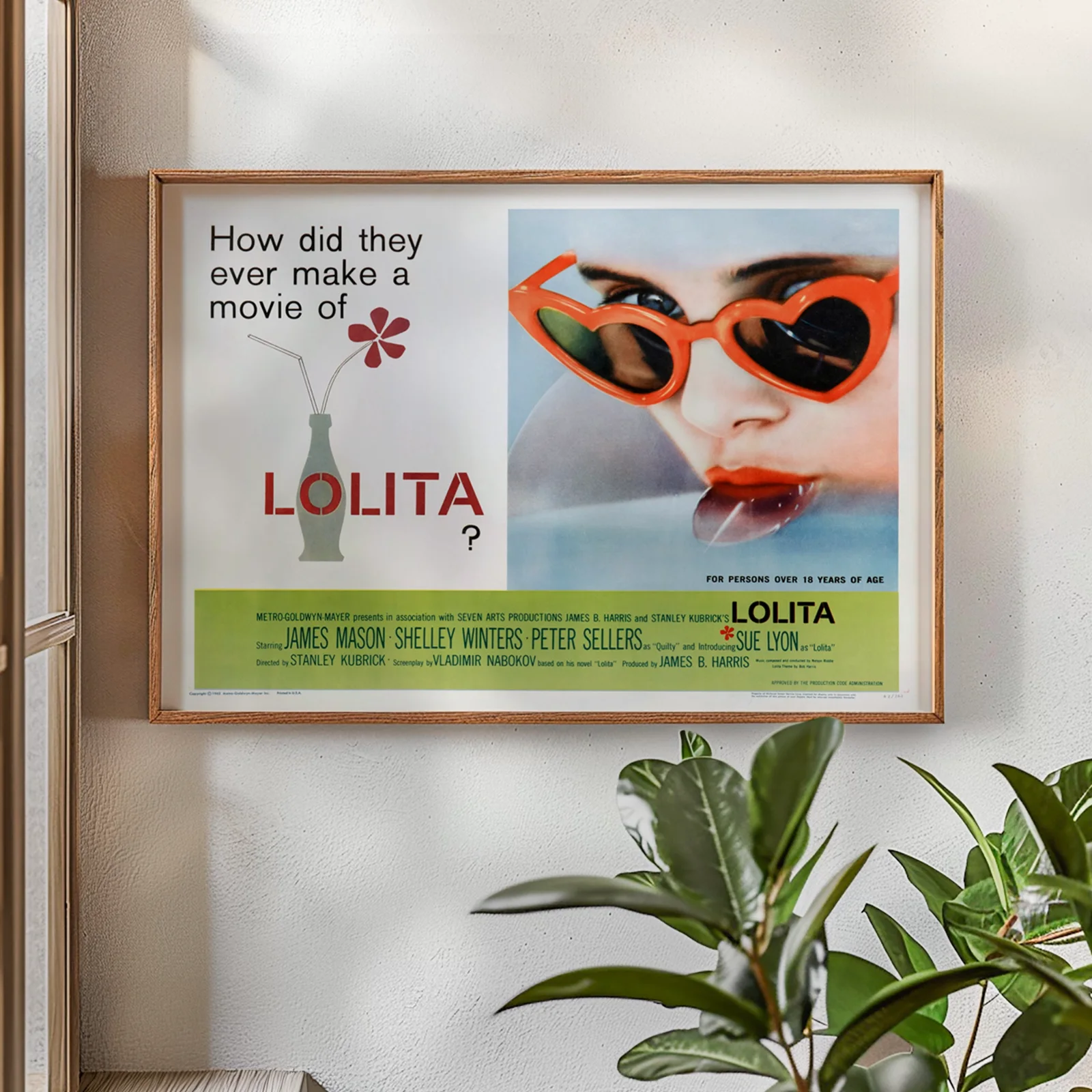Lolita - 1962 Romance / Crime Drama Restored 30" x 40" UK Quad Poster, изображение 2