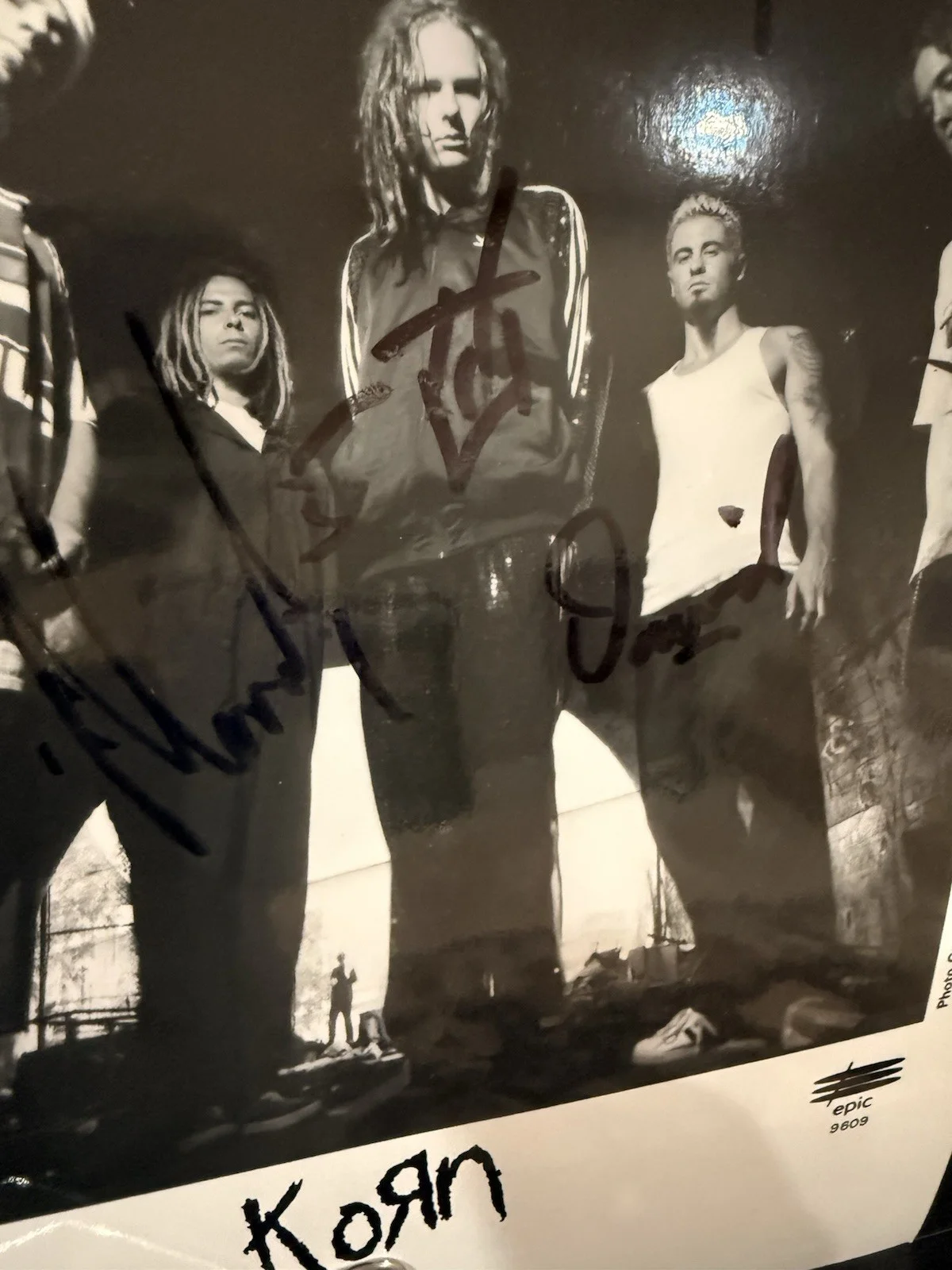 *KORN* 1996 Era nu-metal SIGNED photo with JSA LOA., image 5