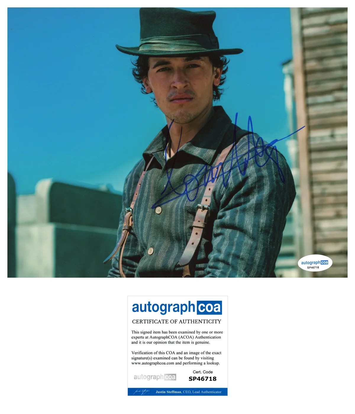 Tom Blyth Billy The Kid Autographed Signed 8x10 Photo ACOA, image 2