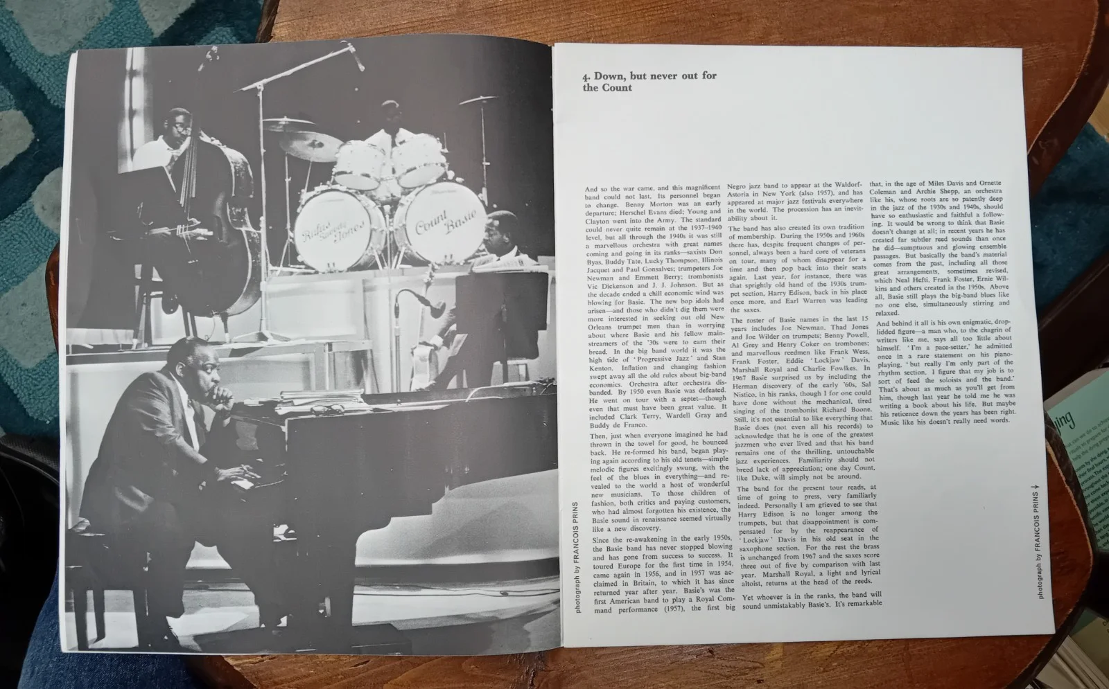 Count Basie & George Fame UK Programme Original Official Concert Souvenir 1968, изображение 4