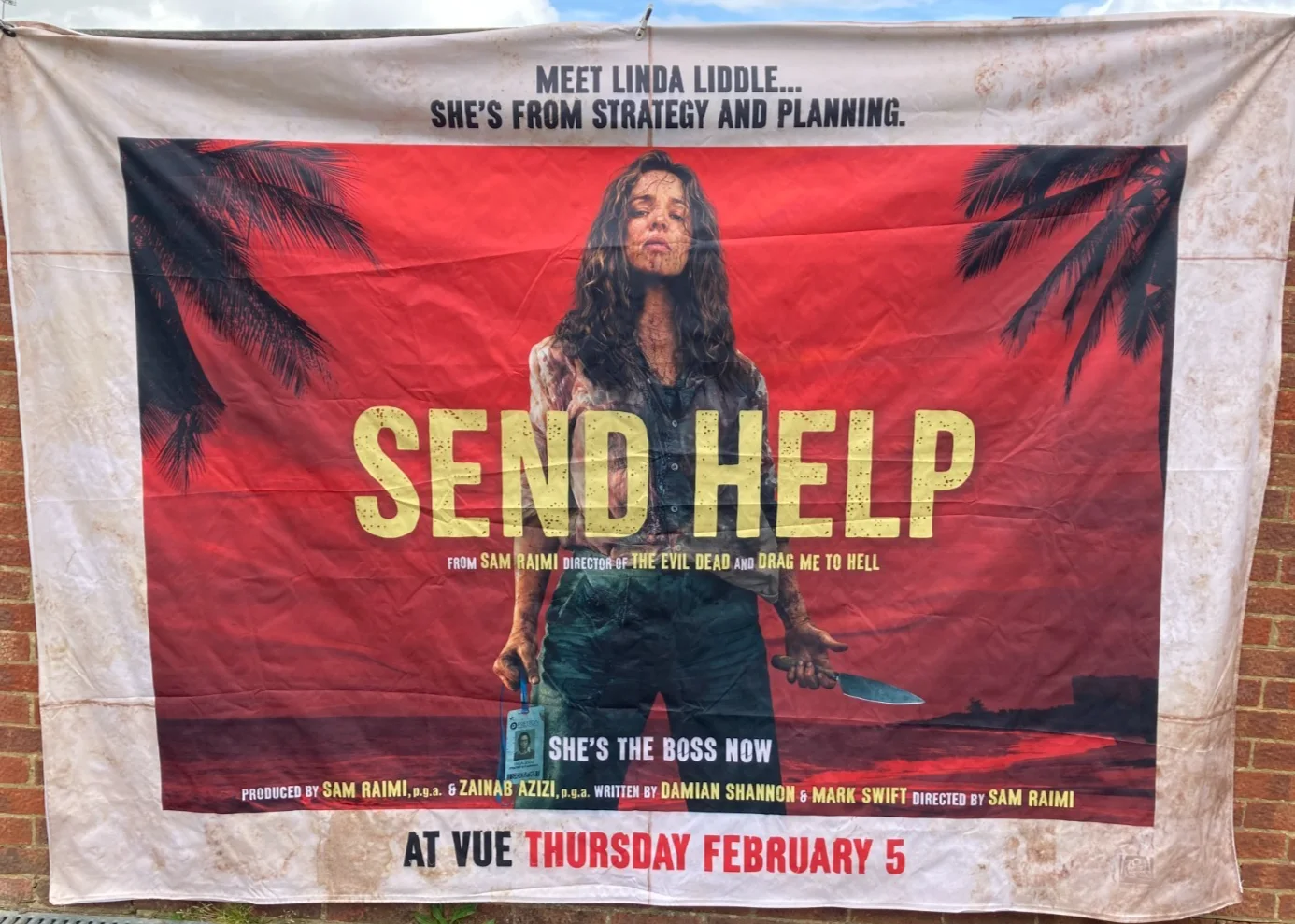 Cinema Banner: SEND HELP 2026 Sam Raimi Rachel McAdams Bruce Campbell, image 2