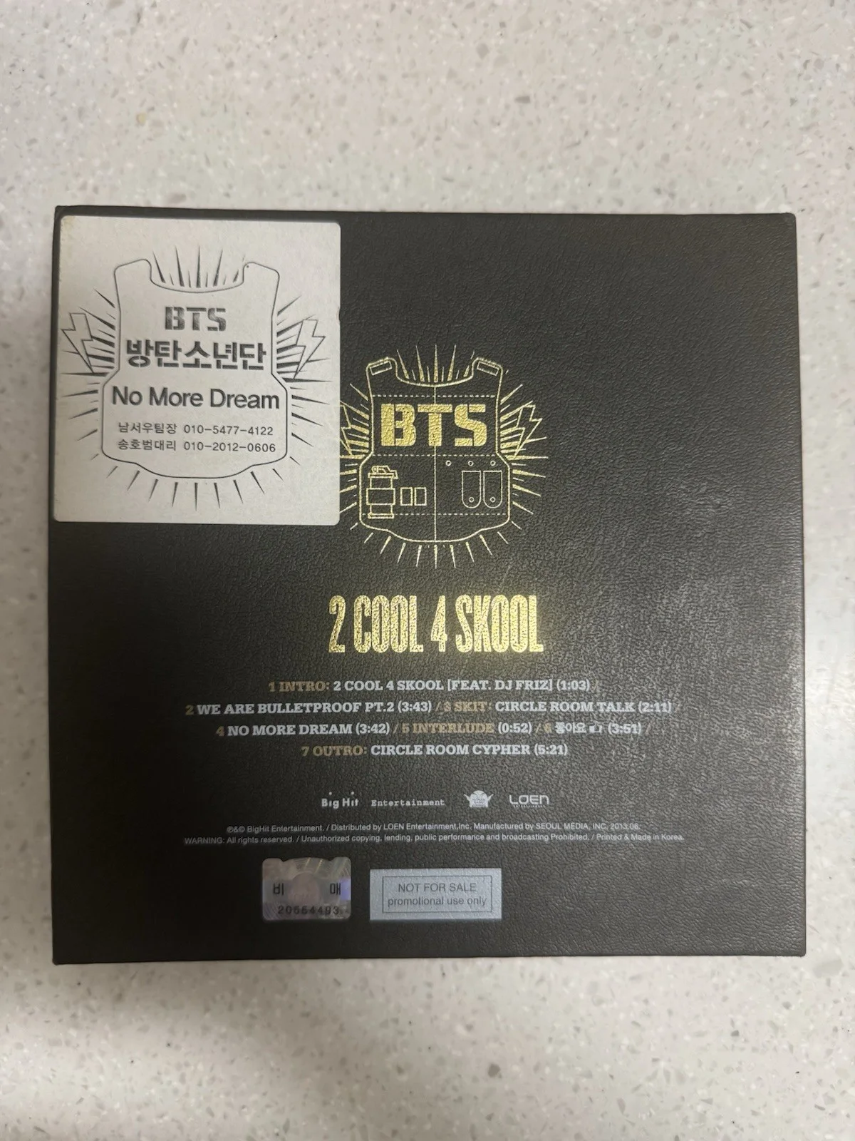BTS Signed 2 Cool 4 Skool 2C4S Debut Album (All Member Autographed), image 2