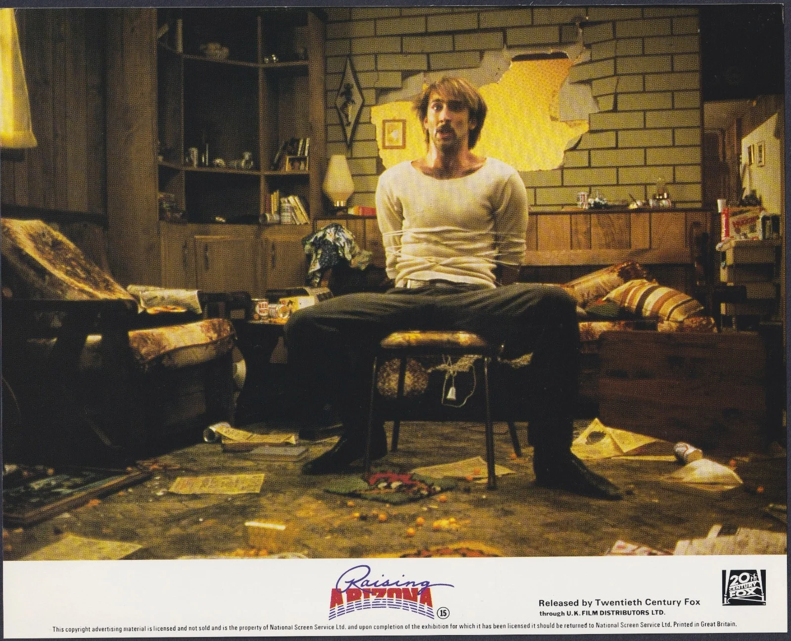 Raising Arizona 8x Original UK FOH Lobby Cards Joel Ethan Coen Nicholas Cage '87, изображение 4