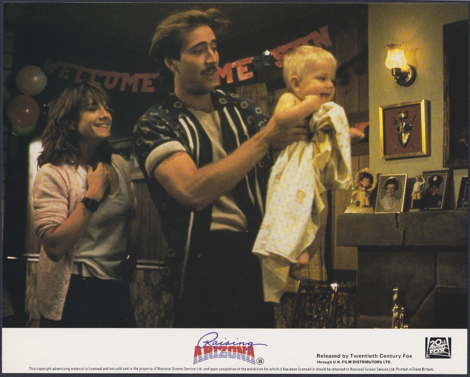 Raising Arizona 8x Original UK FOH Lobby Cards Joel Ethan Coen Nicholas Cage '87, изображение 5