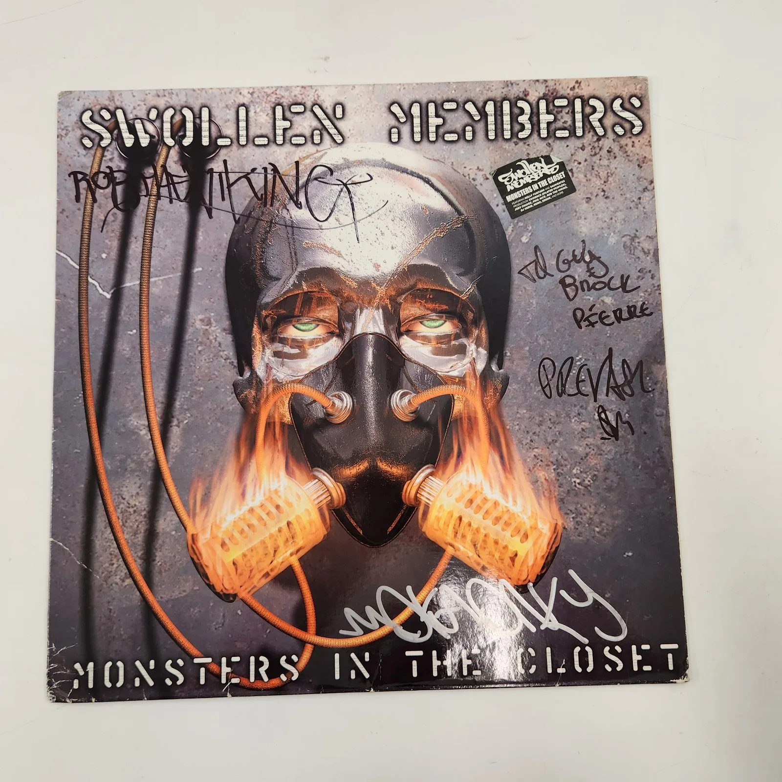 Swollen Members Hip Hop Group Signed Poster & Record Sleeve Moka Only Prevail, image 2