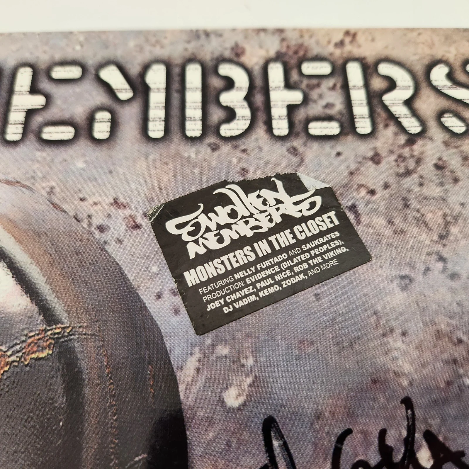 Swollen Members Hip Hop Group Signed Poster & Record Sleeve Moka Only Prevail, image 4