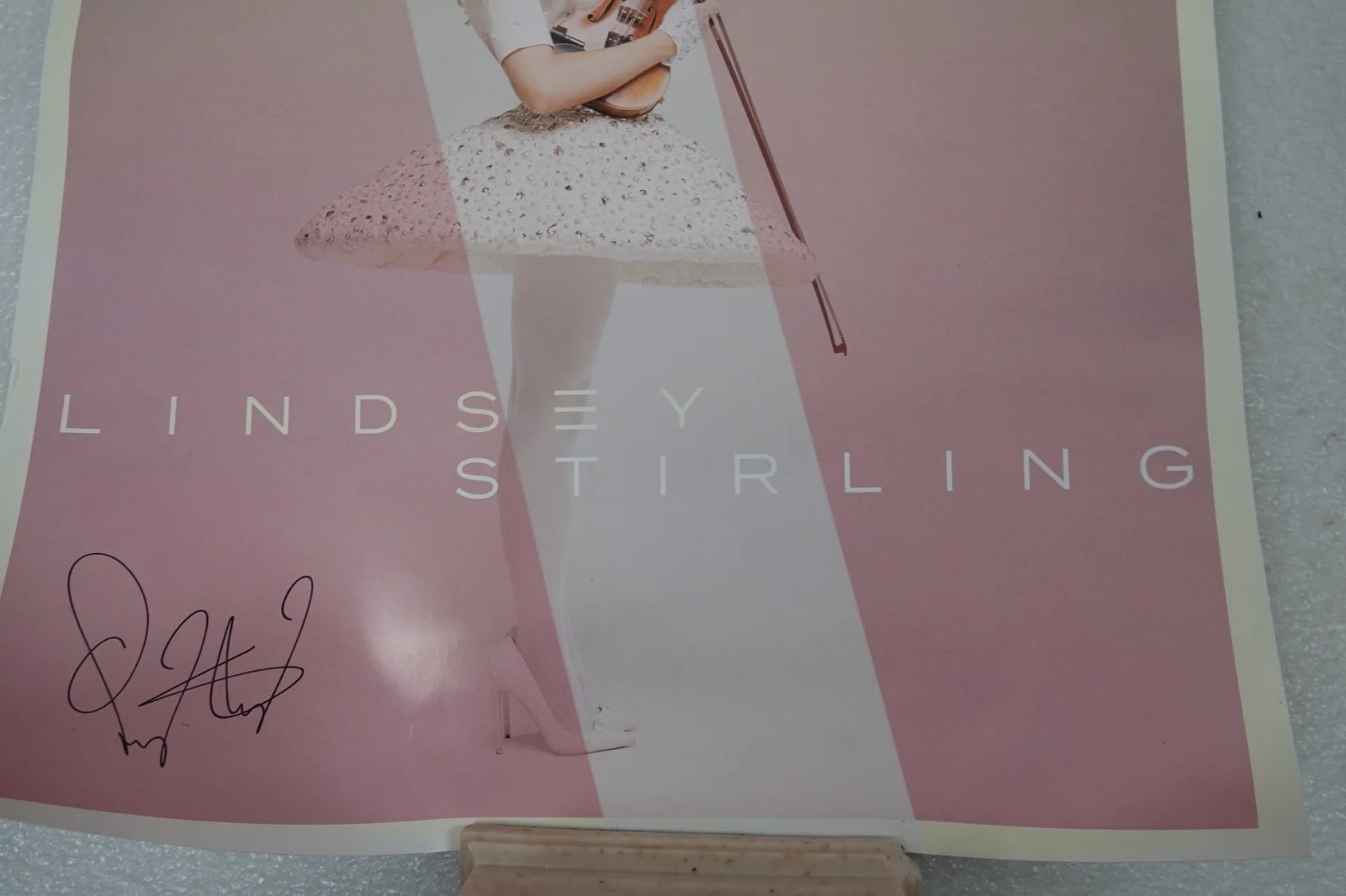 SIGNED LINDSEY STIRLING WARMER IN THE WINTER TOUR POSTER, image 2