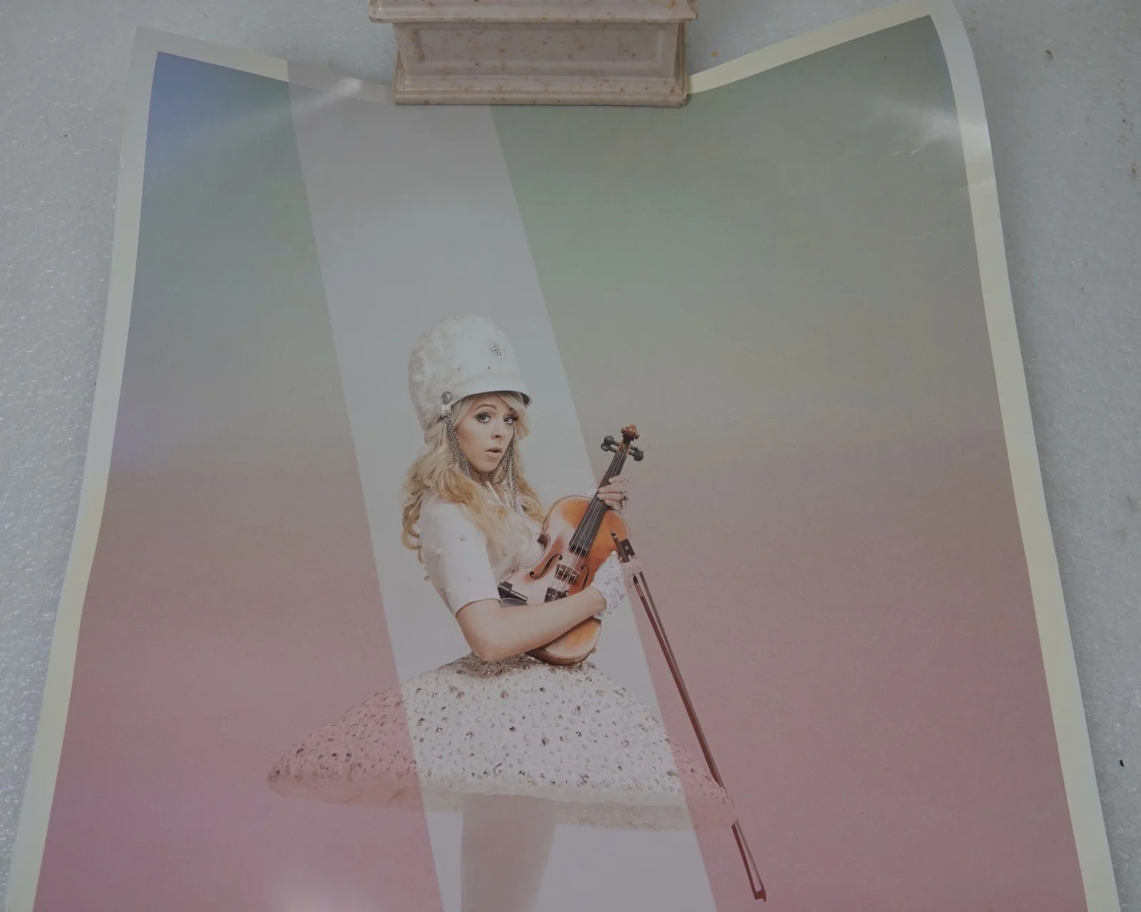 SIGNED LINDSEY STIRLING WARMER IN THE WINTER TOUR POSTER, image 4