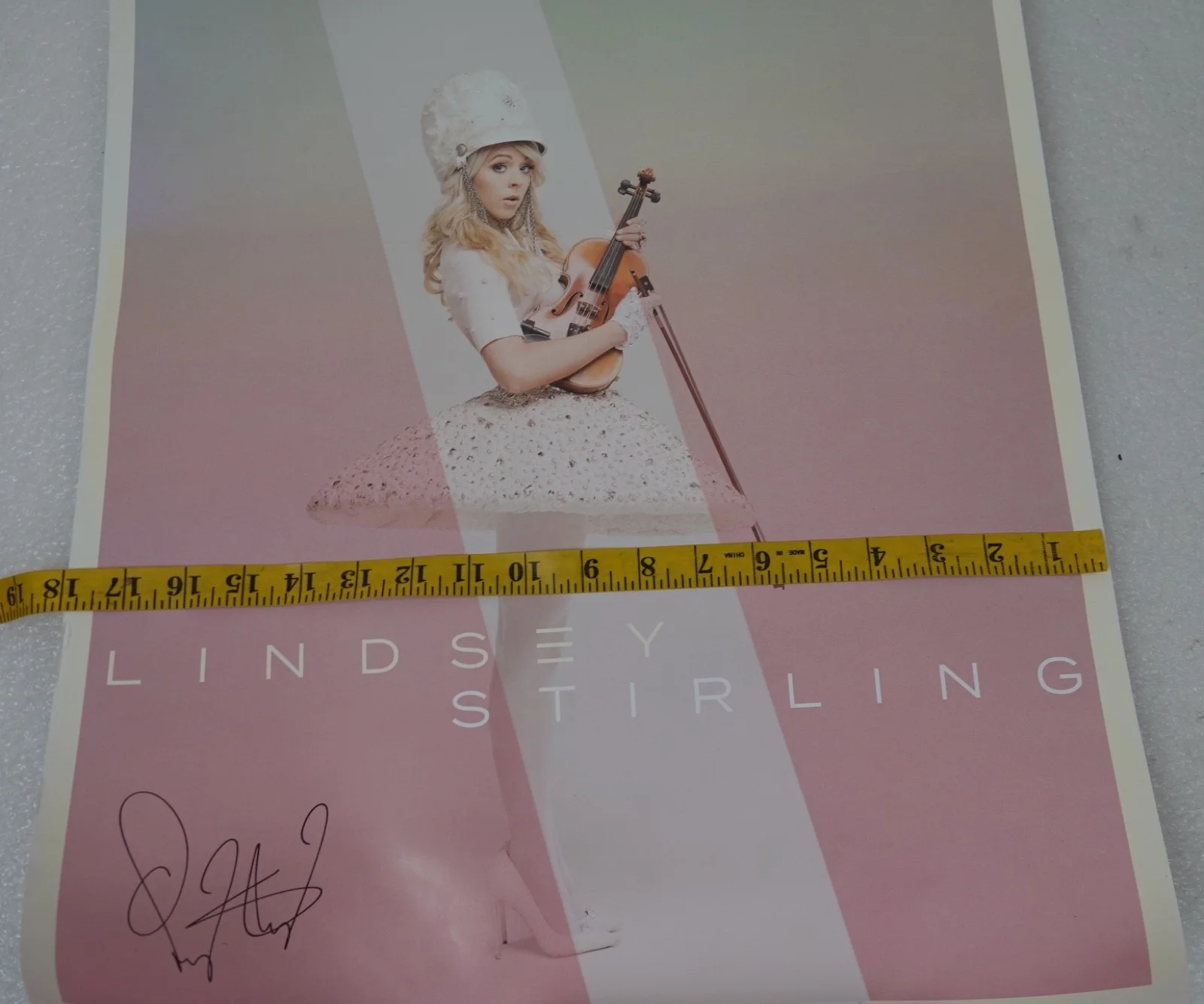 SIGNED LINDSEY STIRLING WARMER IN THE WINTER TOUR POSTER, image 5