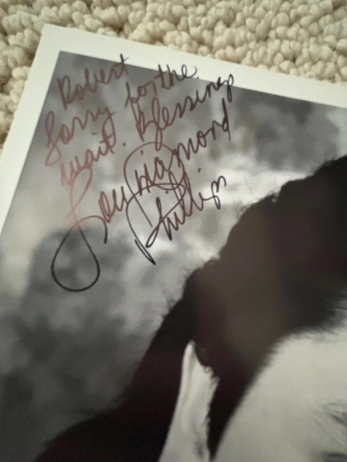 Lou Diamond Phillips — Lou Diamond Phillips – Signed (8” x 10”) Autographed black and white photo, image 2