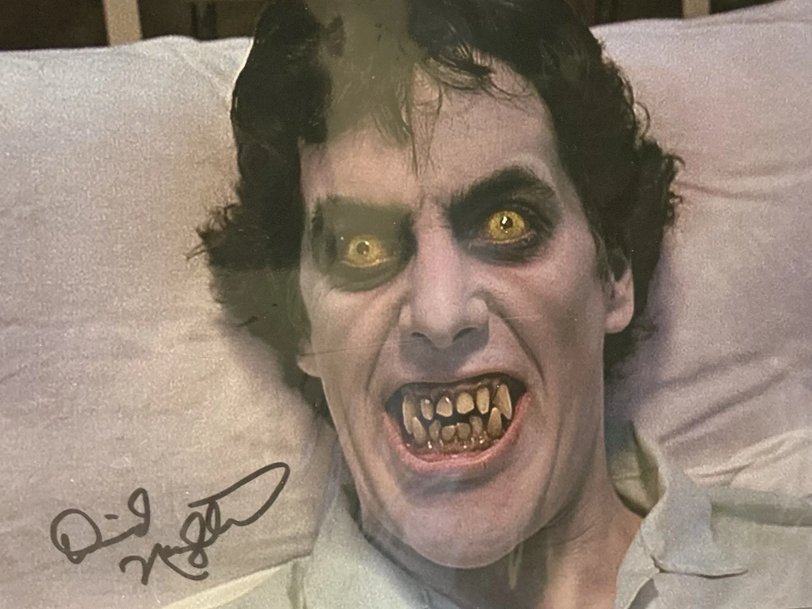 David Naughton — DAVID NAUGHTON SIGNED AUTO AN AMERICAN WEREWOLF IN LONDON 8X10 COLOR PHOTO COA