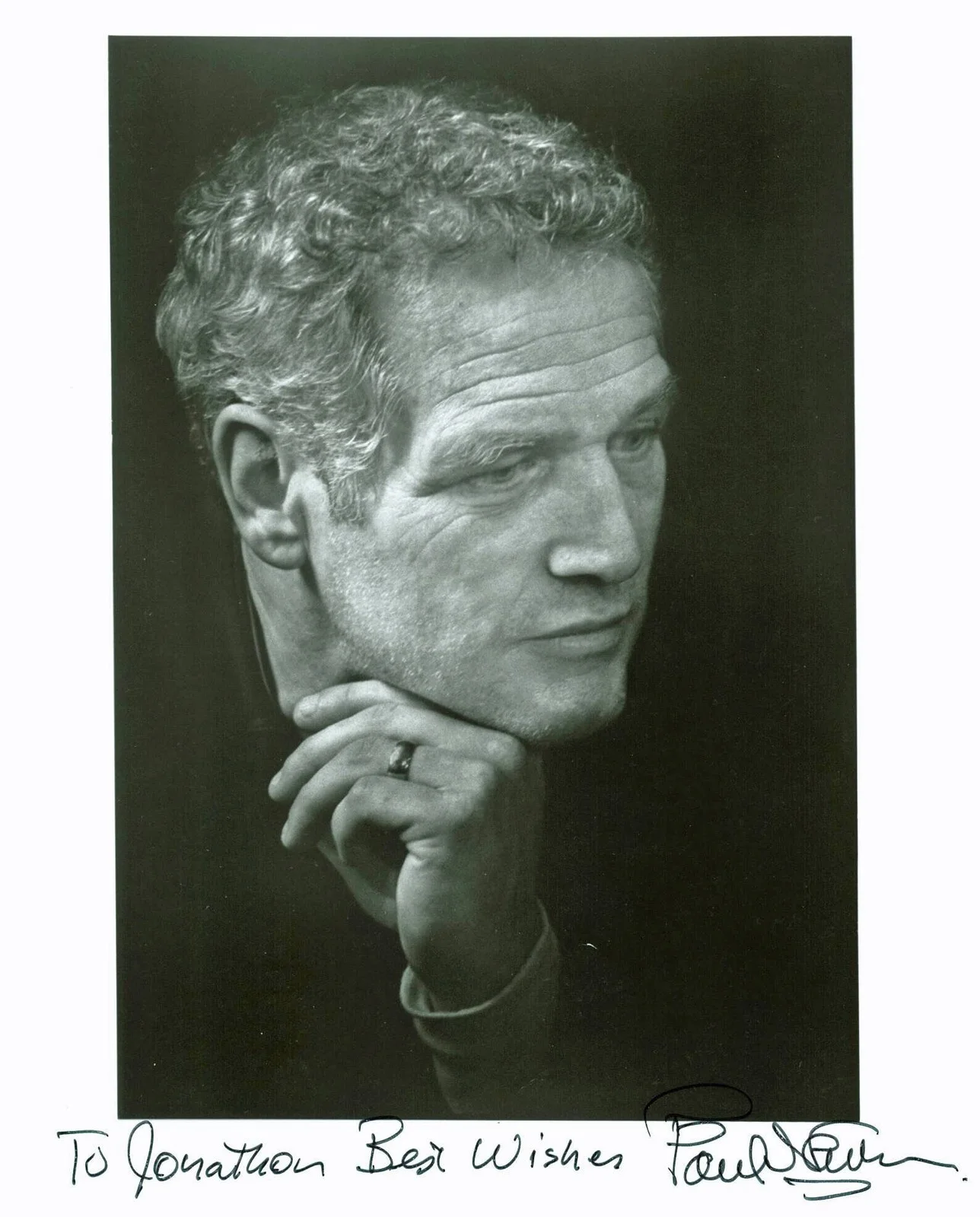 Paul Newman — Paul Newman "To Jonathan Best Wishes" Authentic Signed 8X10 Photo BAS #A00313