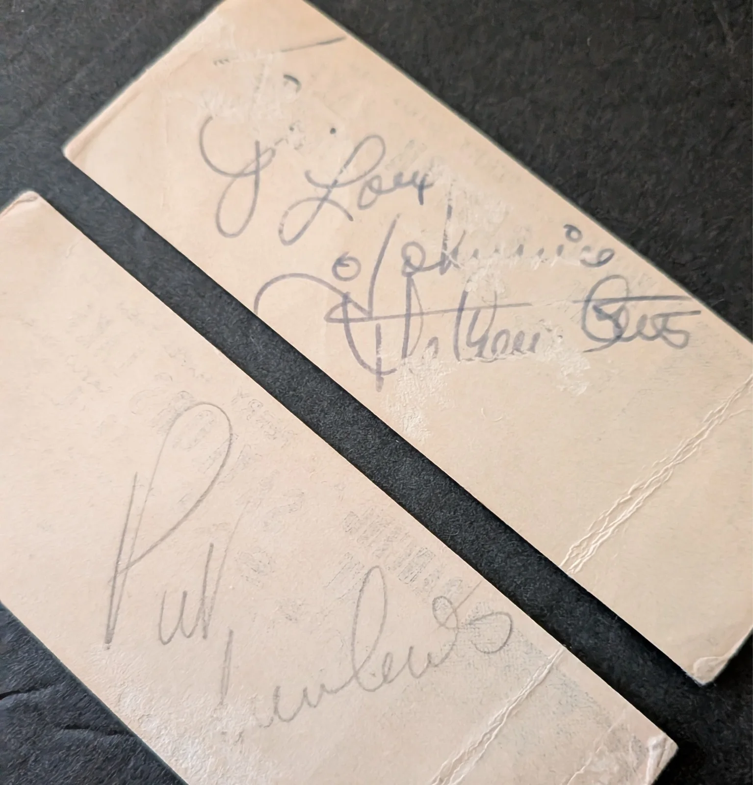 1950's Saylors Lake Somethin Smith Red Heads Saylorsburg PA 2 Autographs, изображение 2