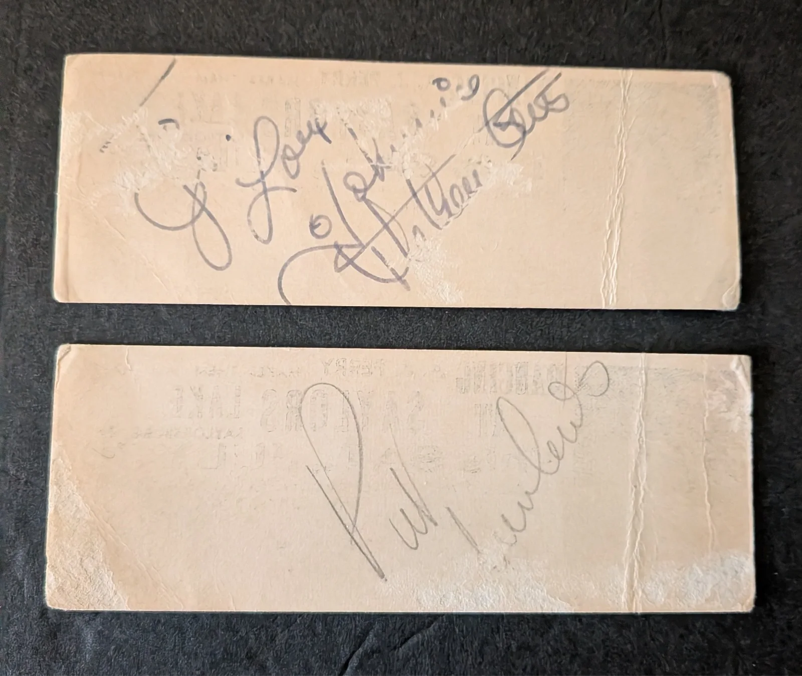 1950's Saylors Lake Somethin Smith Red Heads Saylorsburg PA 2 Autographs, изображение 3