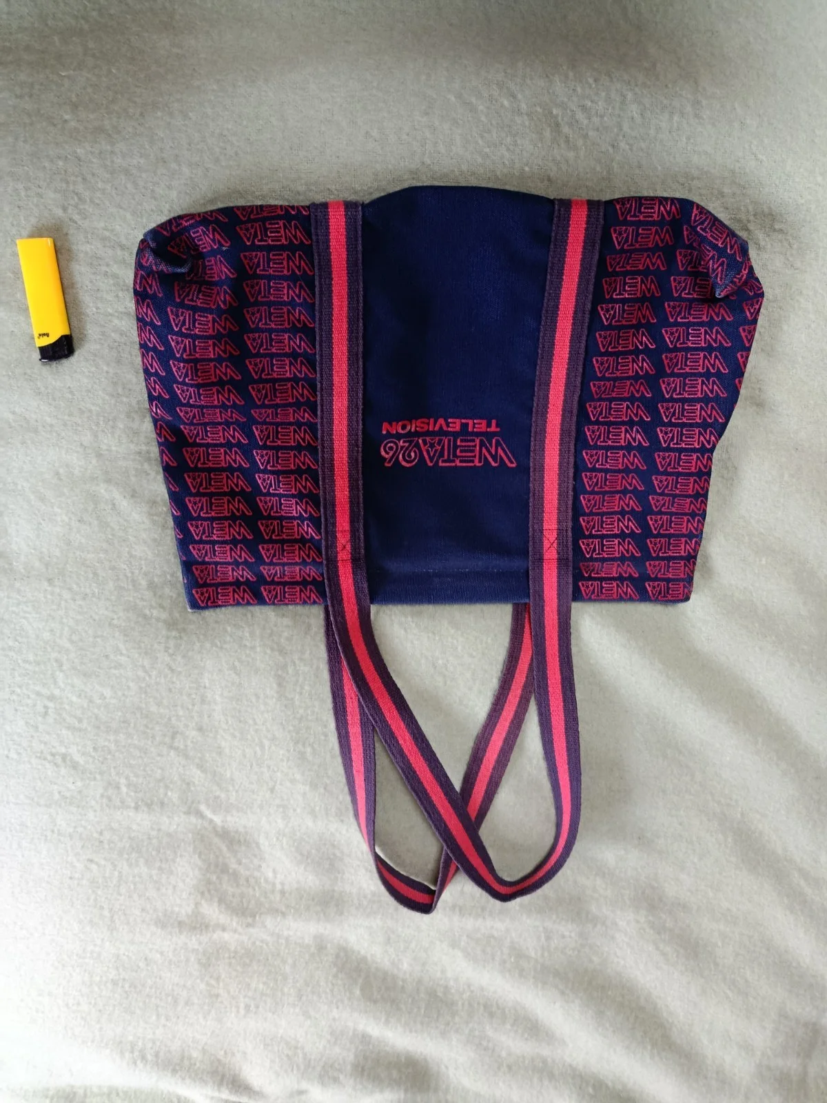 Original Retro 70s Vintage Weta 26 TV Studios Canvas Bag made in USA, изображение 2