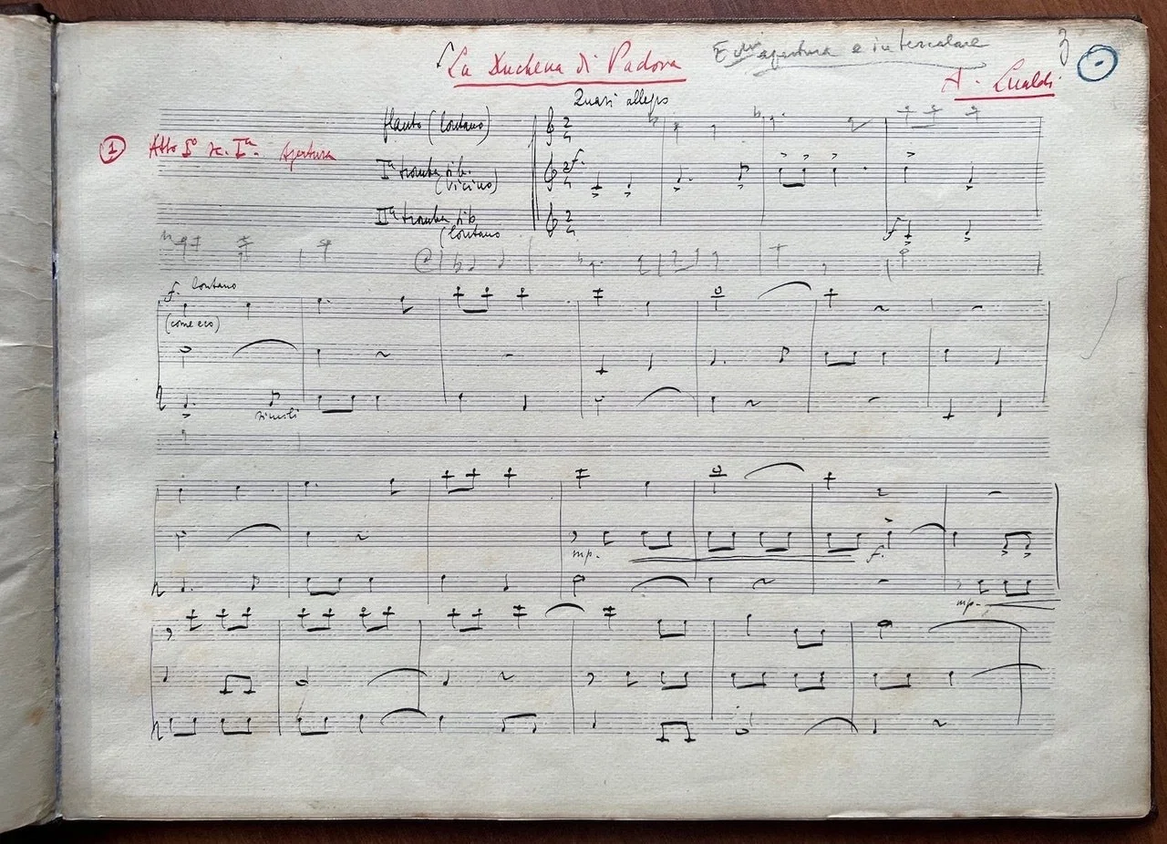 Adriano LUALDI / La Duchessa di Padova Musiche di scena e intermezzi per Signed, image 3