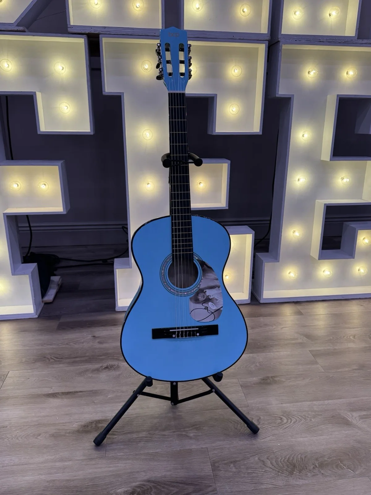 Taylor Swift Signed Blue Acoustic Guitar JSA Authenticated with Pickguard, image 2