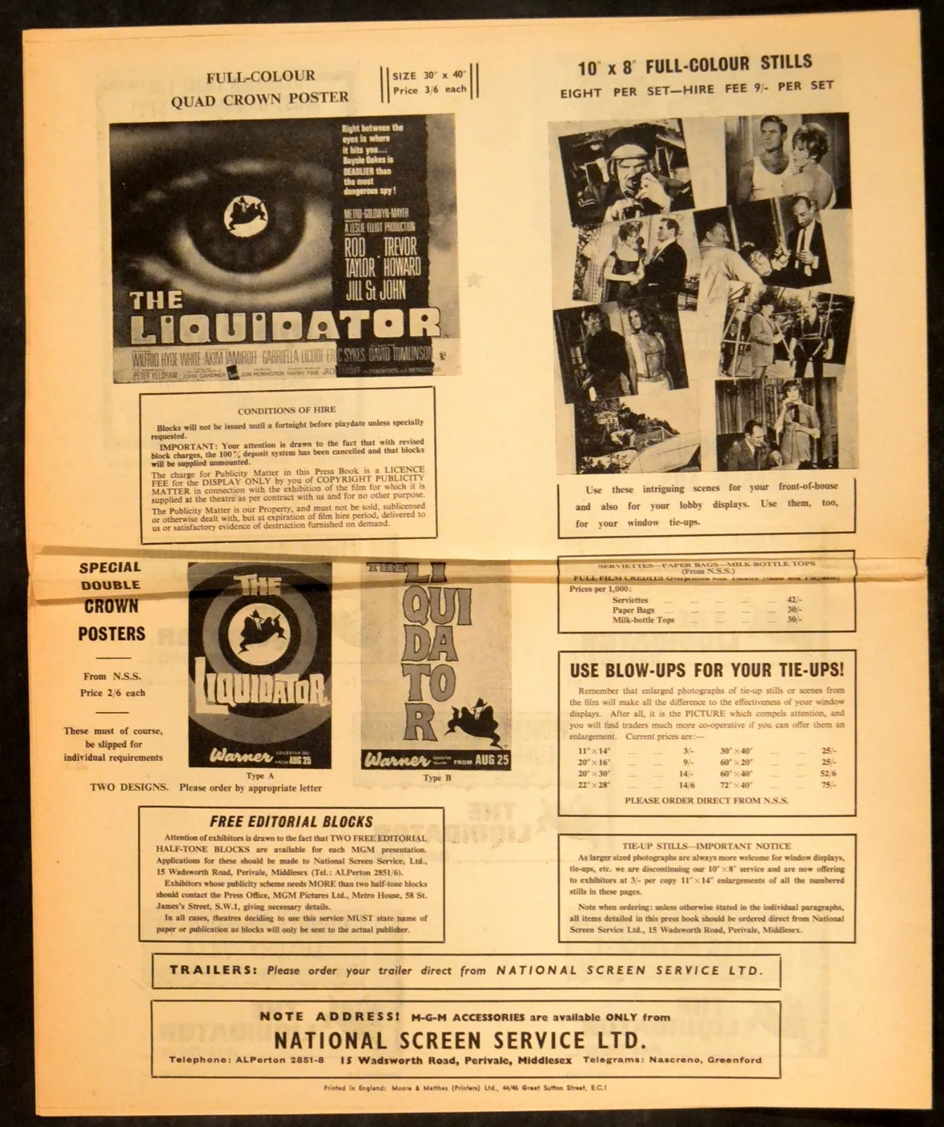 LIQUIDATOR 1965 Steve Cochran, Wildfire the Wonder Horse UK CAMPAIGN BOOK, image 2