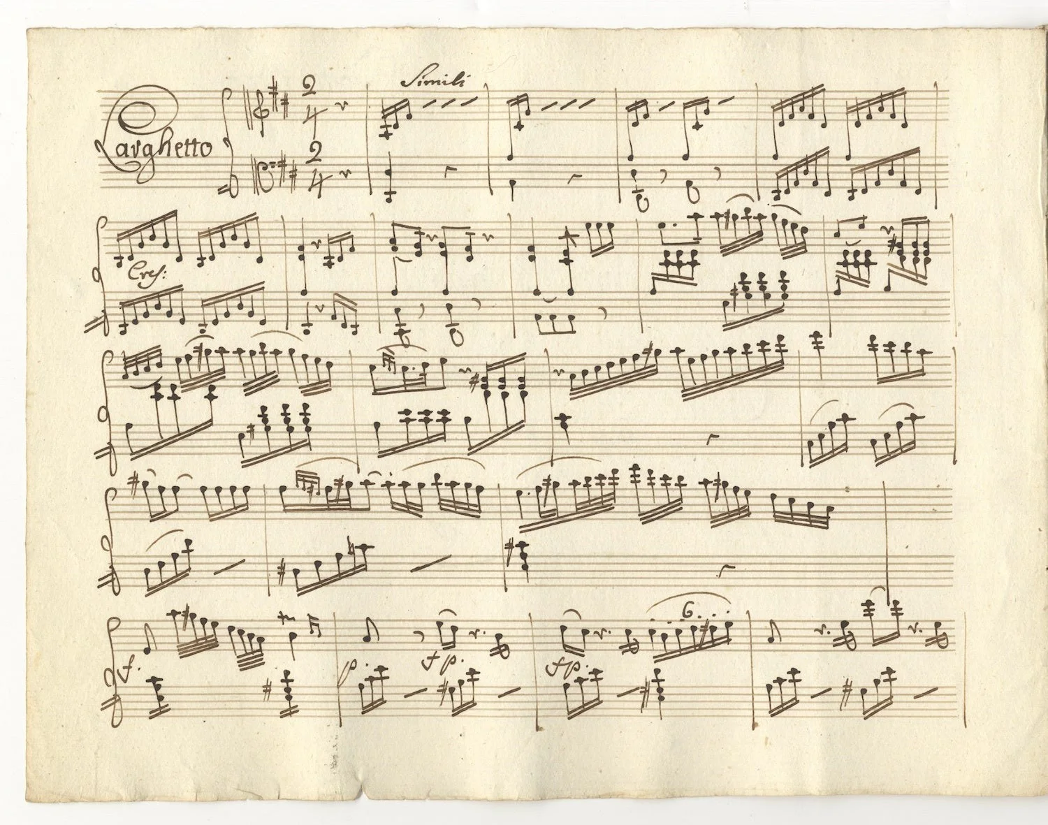 Adalbert GYROWETZ / Op 19 Notturno in D major Musical manuscript in copyist's, изображение 2