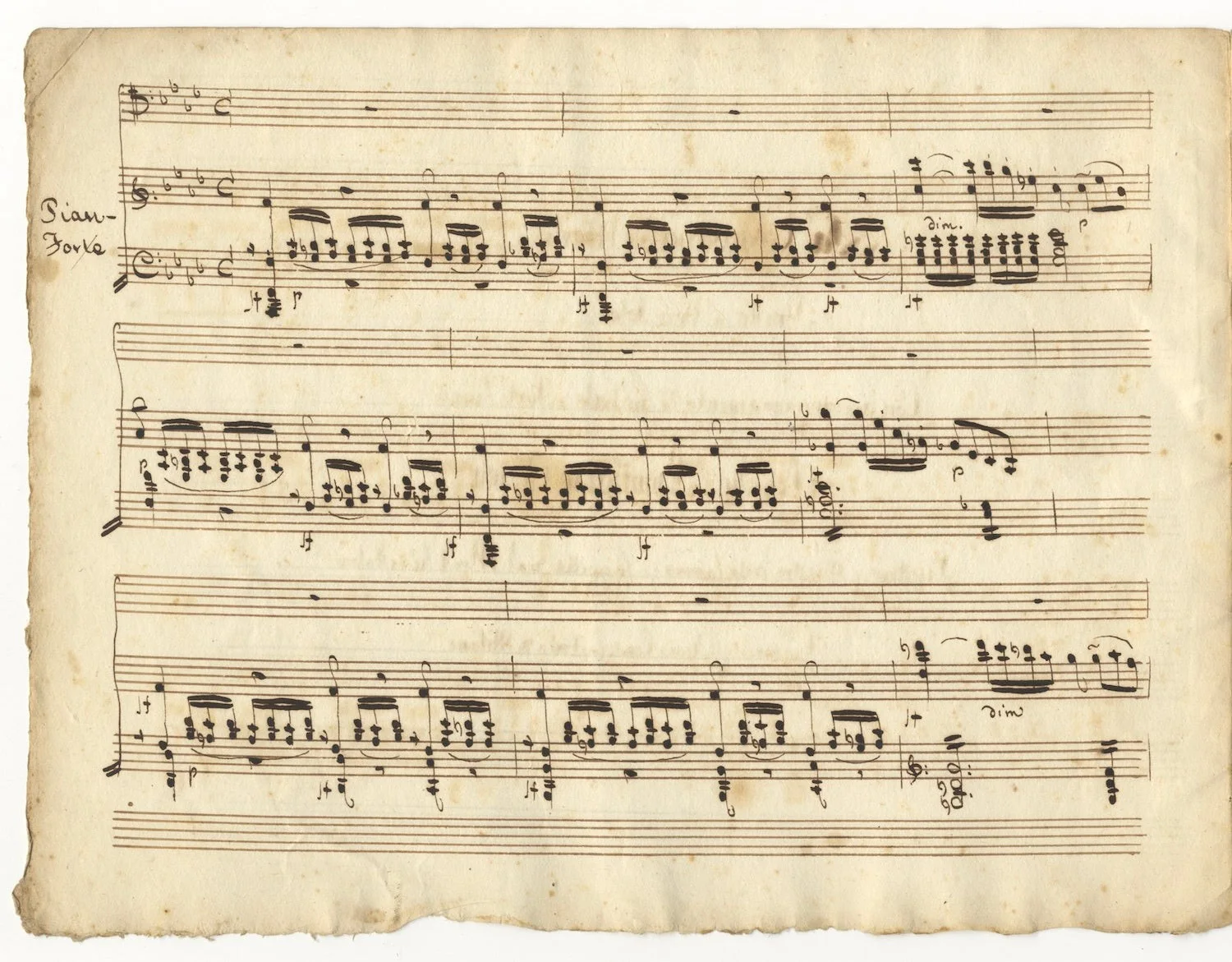 Bonifazio ASIOLI / La Campana di Morte Musical manuscript Italy ca 1800-1810, изображение 2