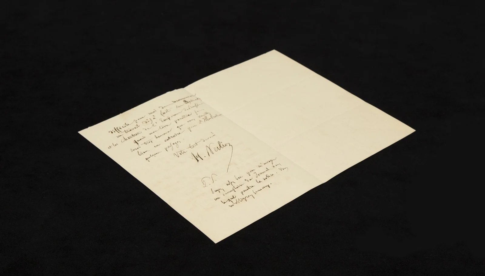 Hector BERLIOZ / Autograph letter signed H Berlioz regarding his article, image 4