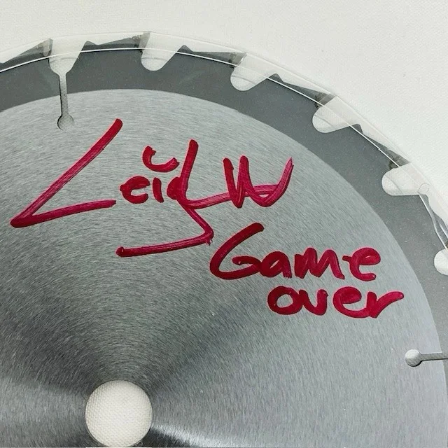 Leigh Whannell Signed Horror Movie SAW Franchise Creator & Actor 7″ Blade BAS, изображение 2