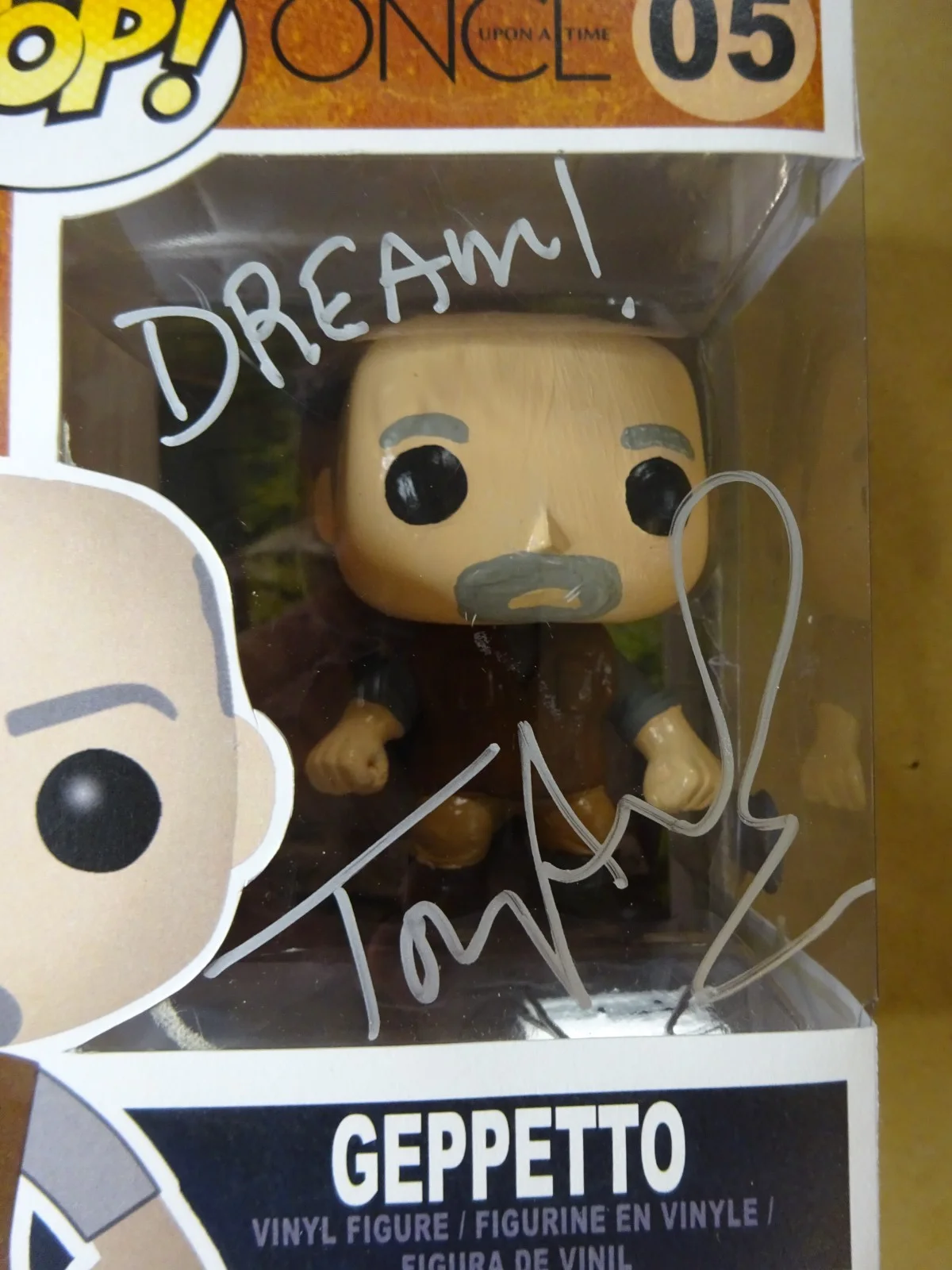 Tony Amendola — Signed Tony Amendola Geppetto Once Upon A Time Custom Funko Pop BAS COA, изображение 3