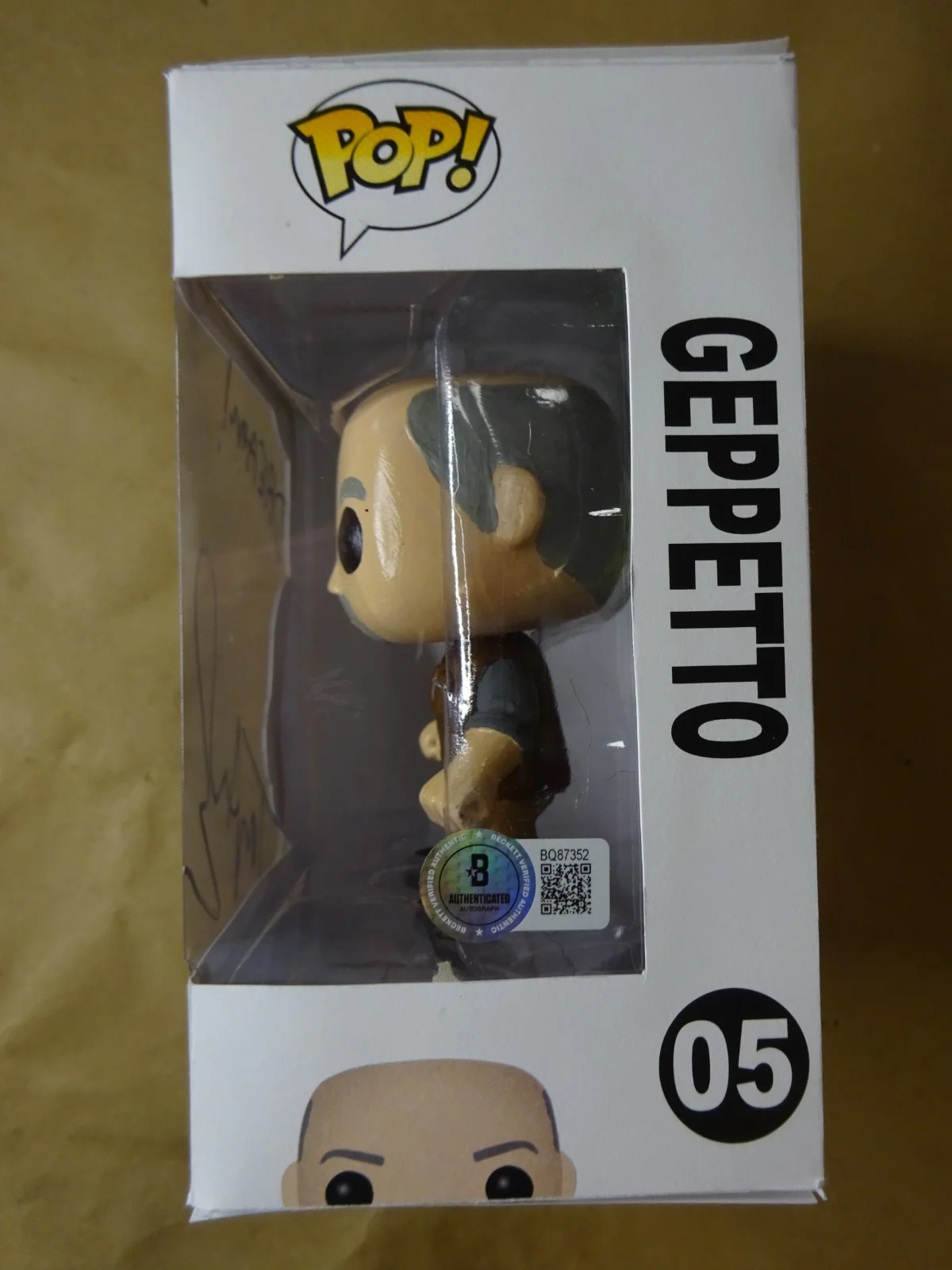 Tony Amendola — Signed Tony Amendola Geppetto Once Upon A Time Custom Funko Pop BAS COA, изображение 5