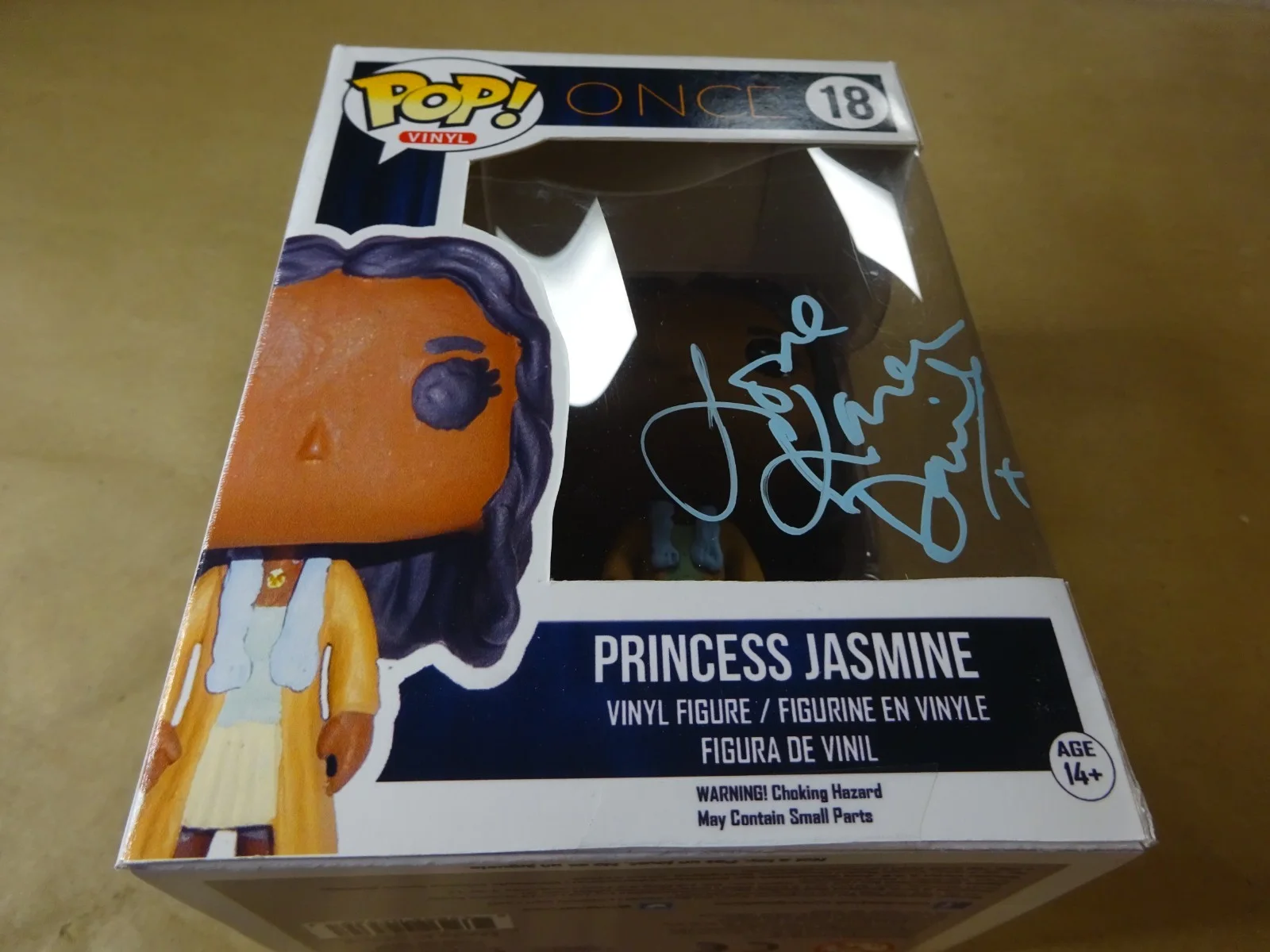 Karen David — Signed Karen Davis Princess Jasmine Once Upon A Time Custom Funko Pop BAS COA, image 2