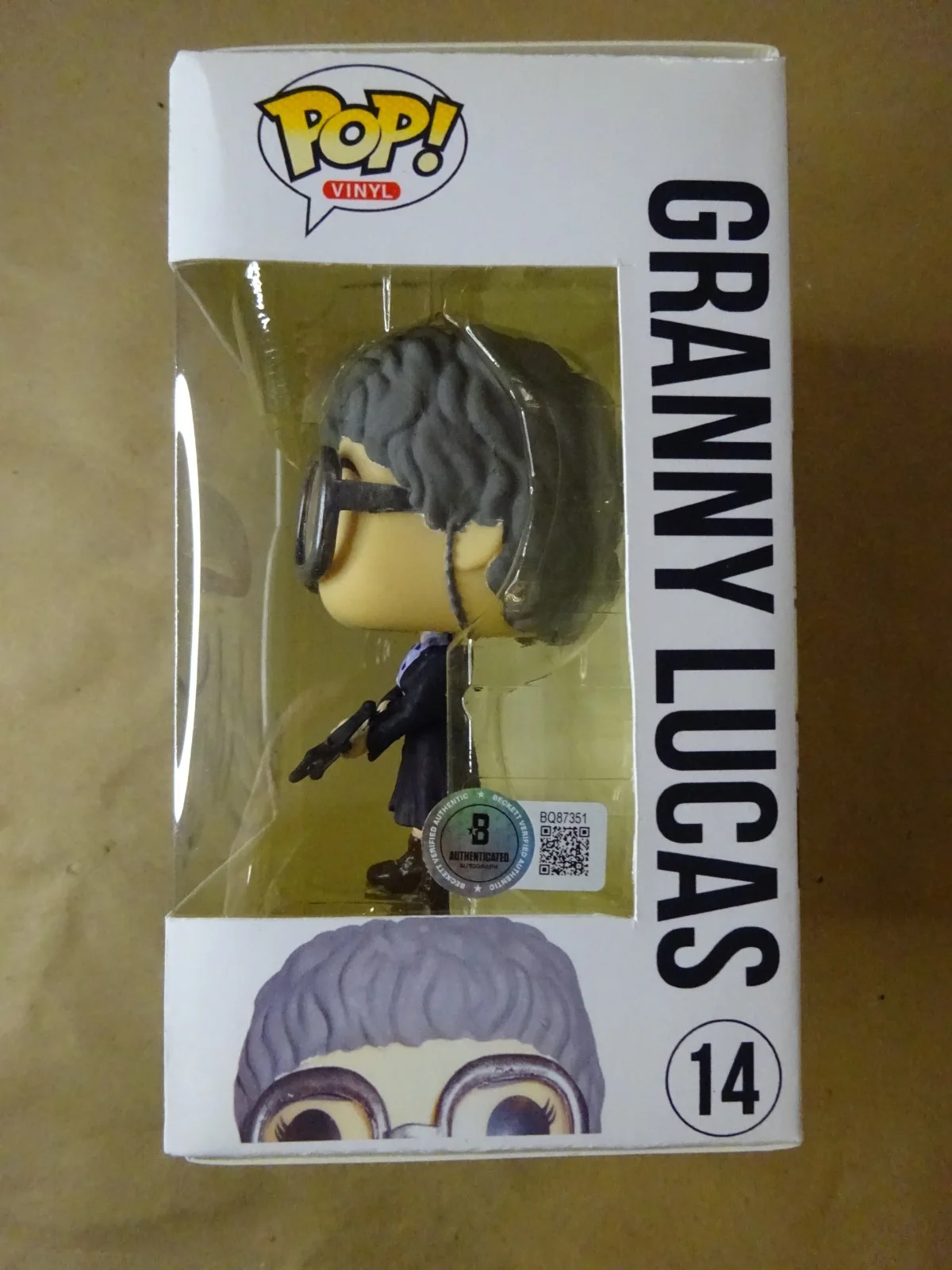 Beverly Elliott — Signed Beverly Elliott Granny Lucas Once Upon A Time Custom Funko Pop BAS COA, image 5