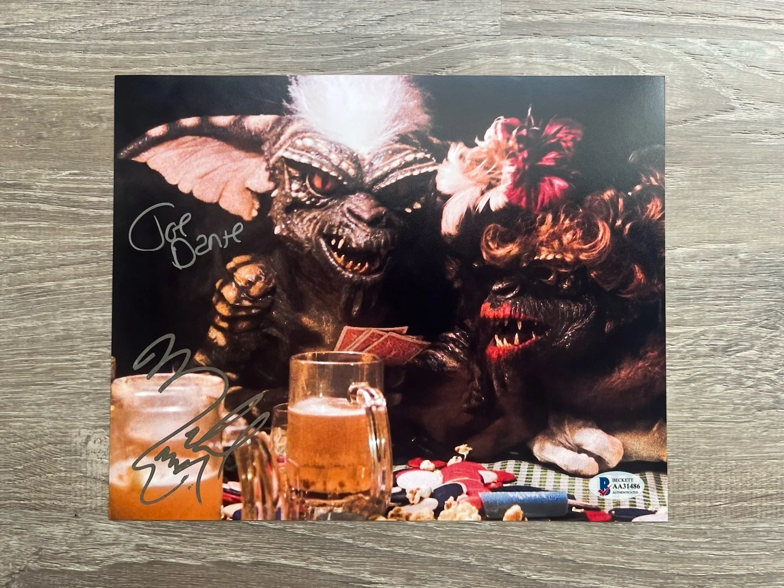 Michael Winslow Joe Dante Signed Gremlins 8x10 Photo Beckett COA Autograph, image 2