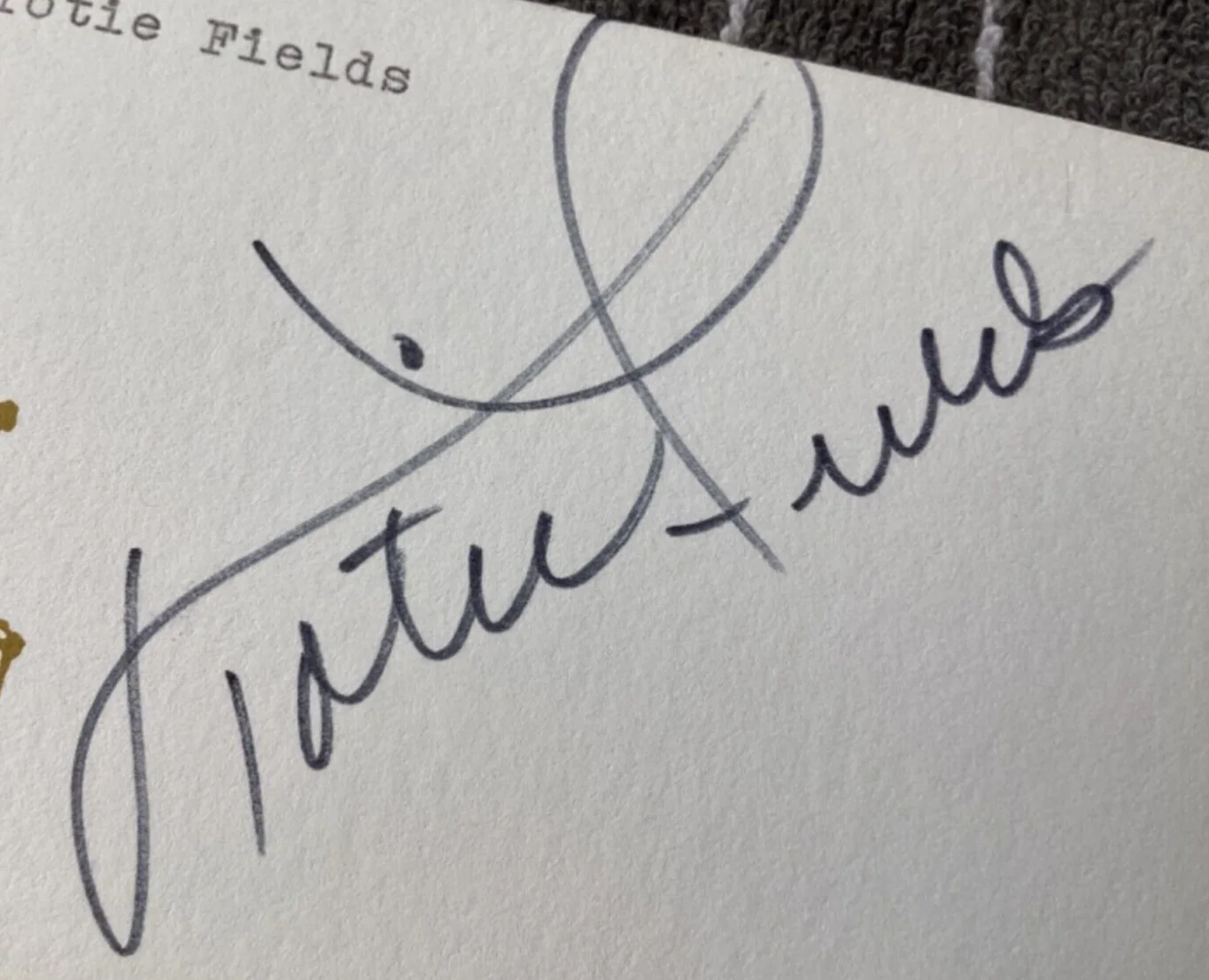 Totie Fields — Comedian TOTIE FIELDS Personally Autographed Signed MOVIE TV Card FreeShip, изображение 2