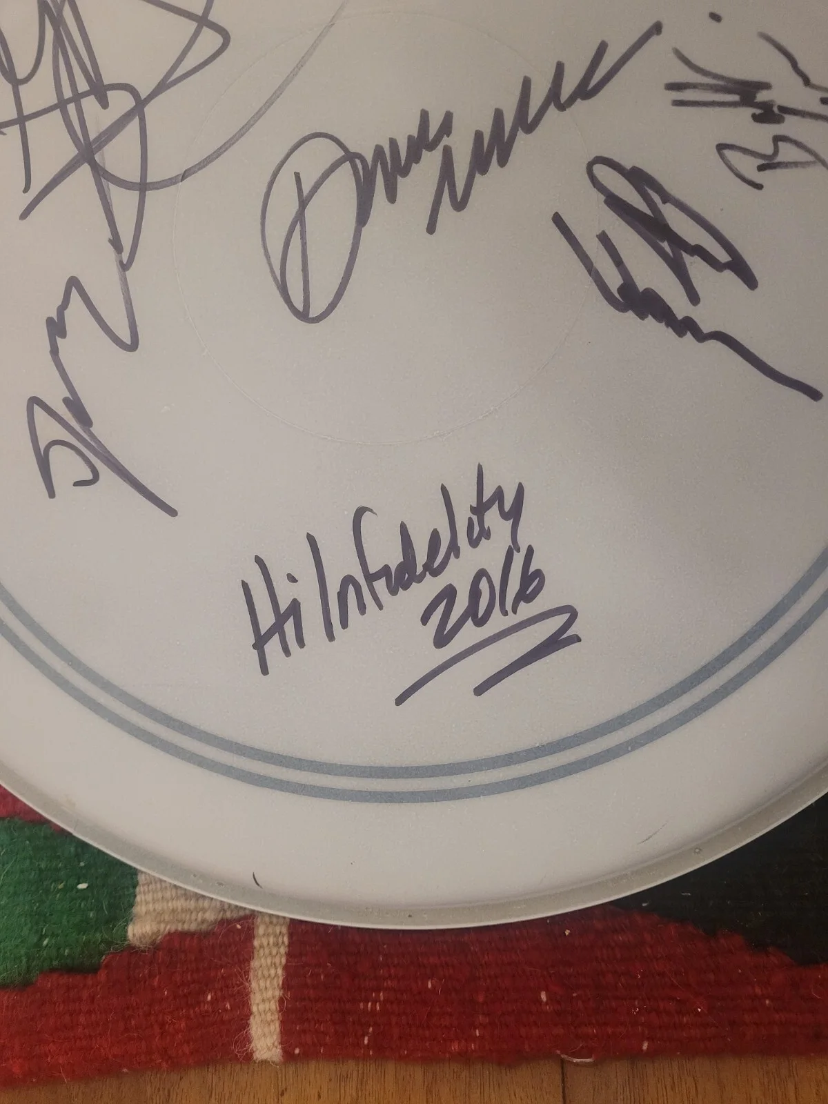 signed drumhead, image 3