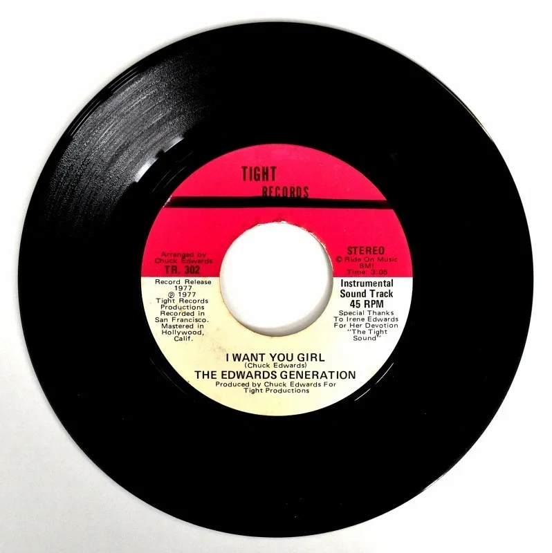 The Edwards Generation - I Want You Girl / ST (7" Vinyl), image 3