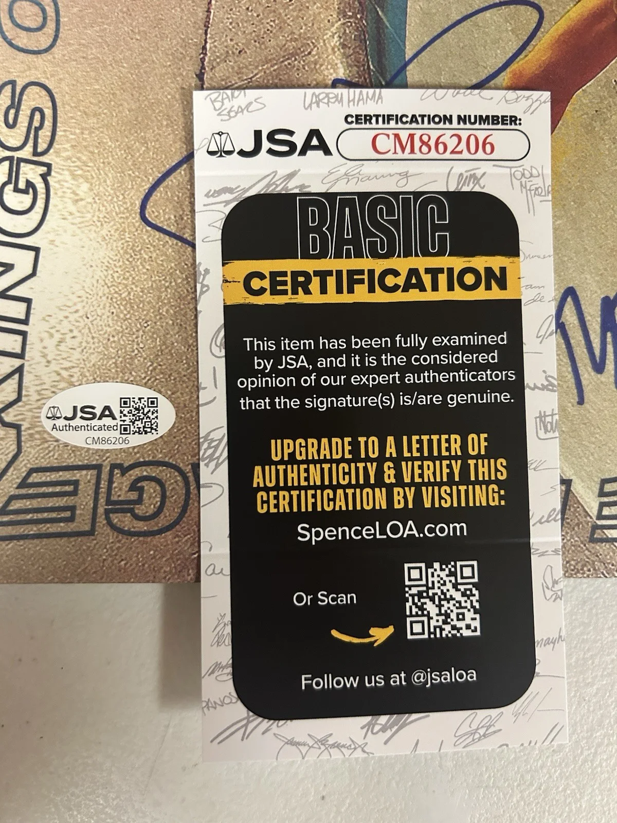 STATE CHAMPS BAND AUTOGRAPHED SIGNED LP VINYL ALBUM WITH JSA COA # CM86206, image 2