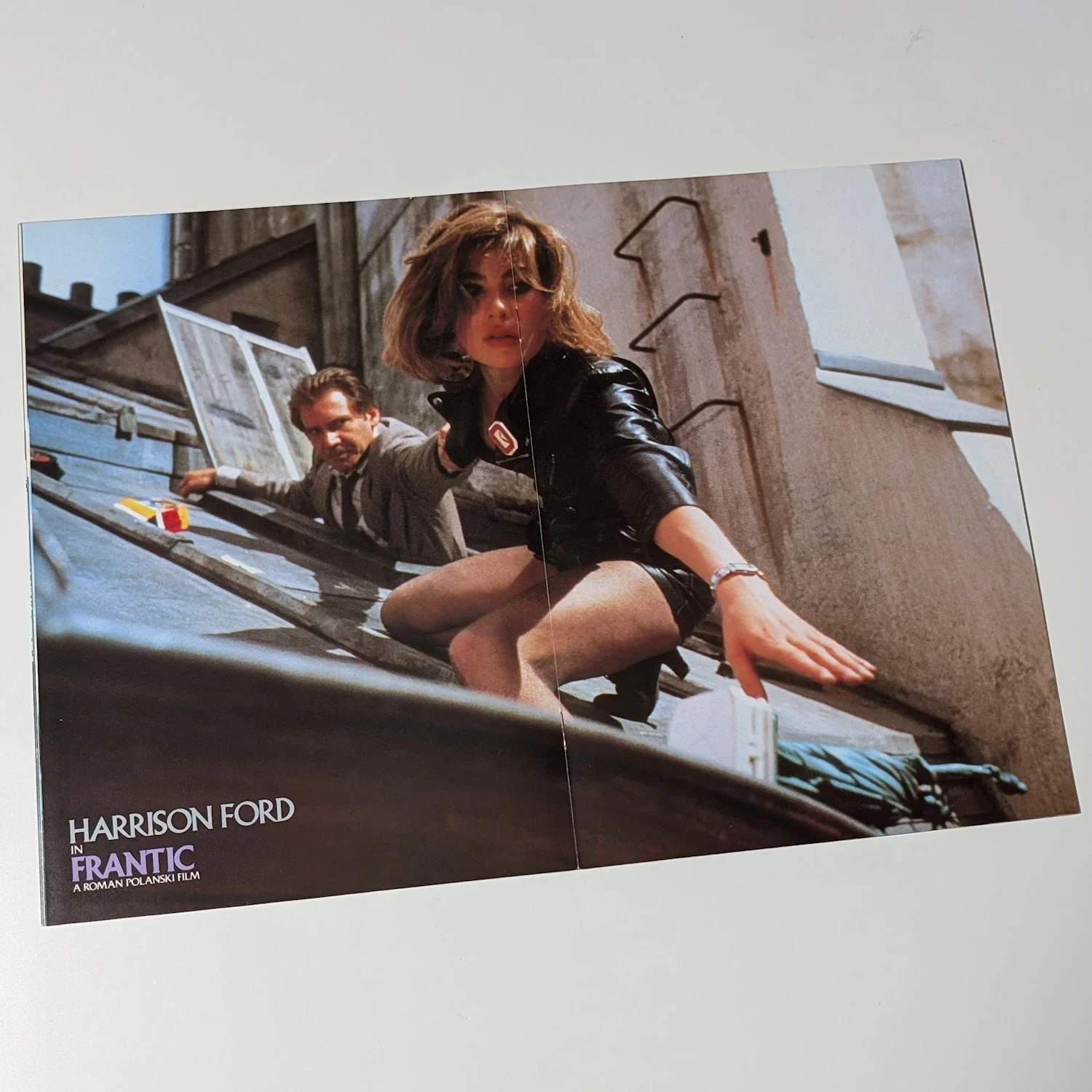 FRANTIC (1988) Vintage Japanese Movie Programme Harrison Ford Emmanuelle Seigner, изображение 3