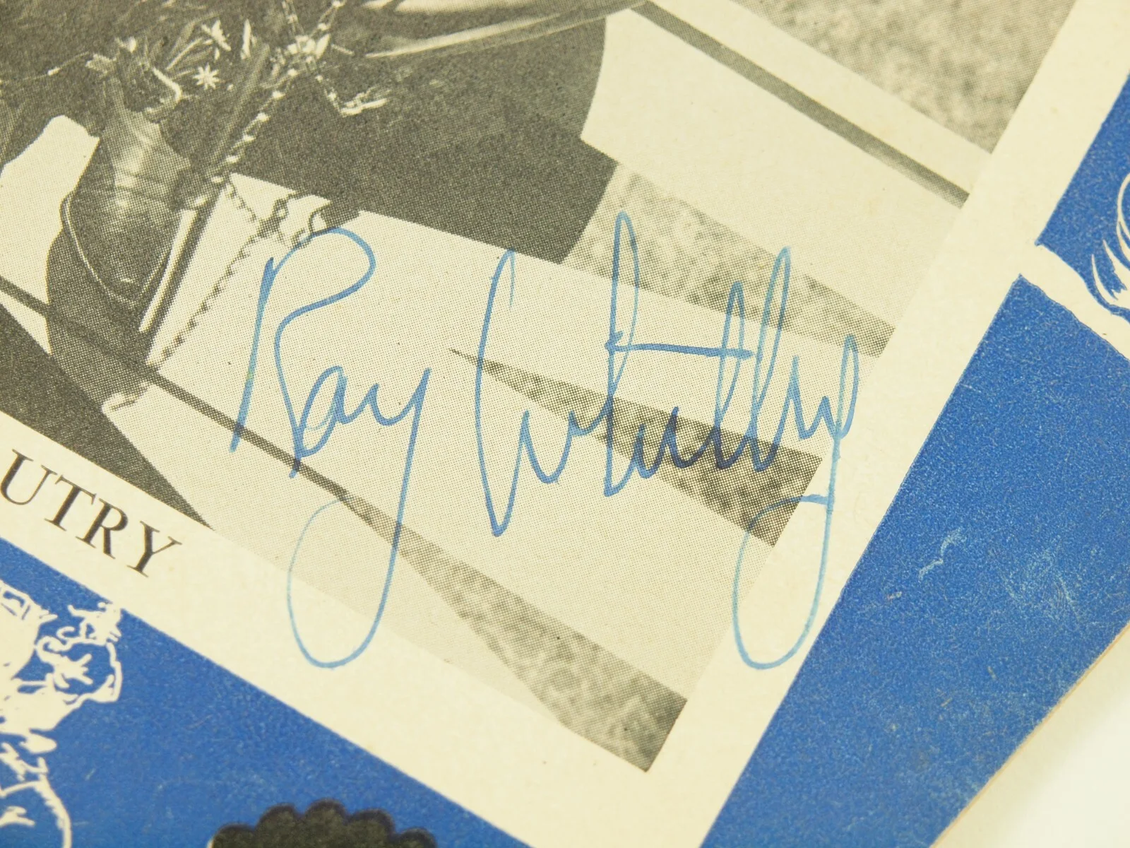 Ray Whitley — RAY WHITLEY autograph on vintage 1951 Boston Garden RODEO Program ~ GENE AUTRY, изображение 2