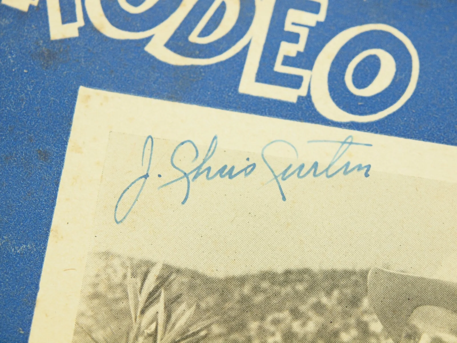 Ray Whitley — RAY WHITLEY autograph on vintage 1951 Boston Garden RODEO Program ~ GENE AUTRY, изображение 4