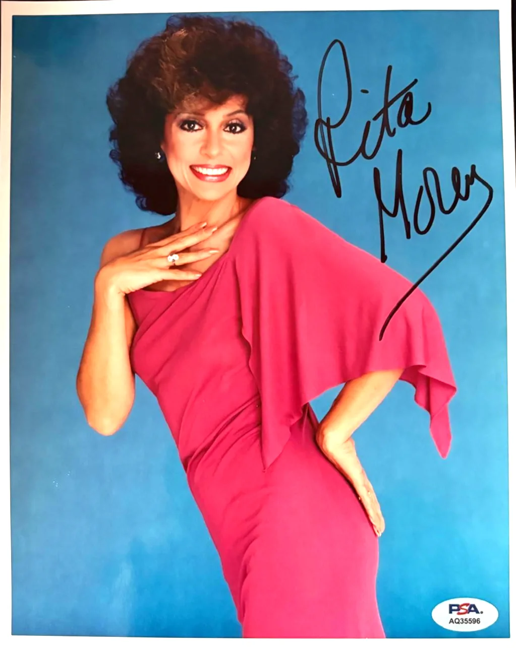 Rita Moreno — RITA MORENO SIGNED AUTOGRAPHED 8X10 PHOTO WEST SIDE STORY TOM BRADY RARE PSA COA