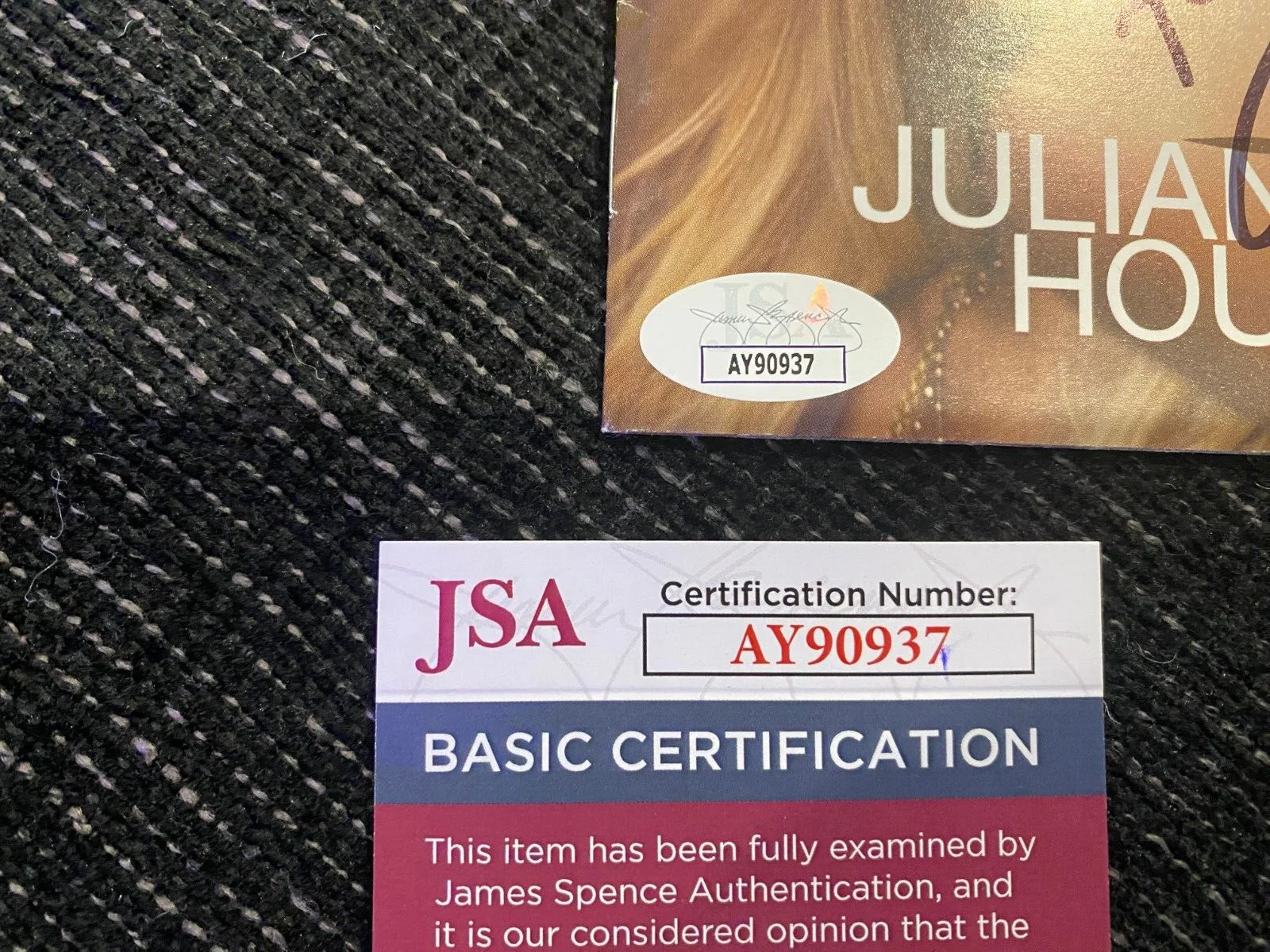 Julianne Hough — Julianne Hough Autographed CD Cover JSA COA, image 2