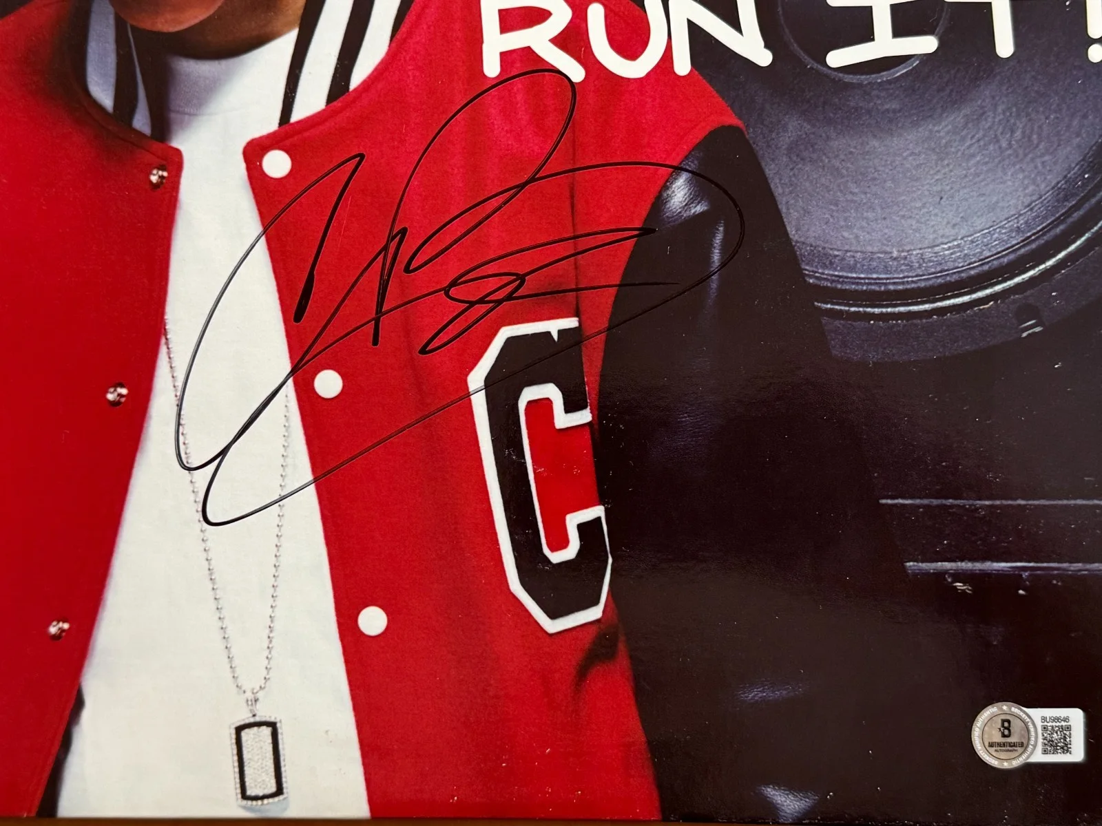 Chris Brown Signed Autographed RUN IT! Album Vinyl LP Beckett COA, изображение 2