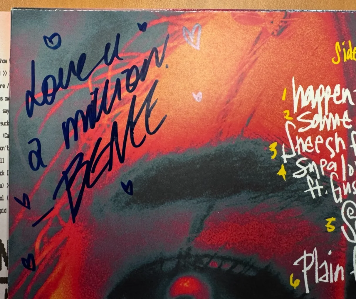 Benee Hey U X Signed Autographed Vinyl Record Album LP PSA/DNA COA w Inscription, image 2